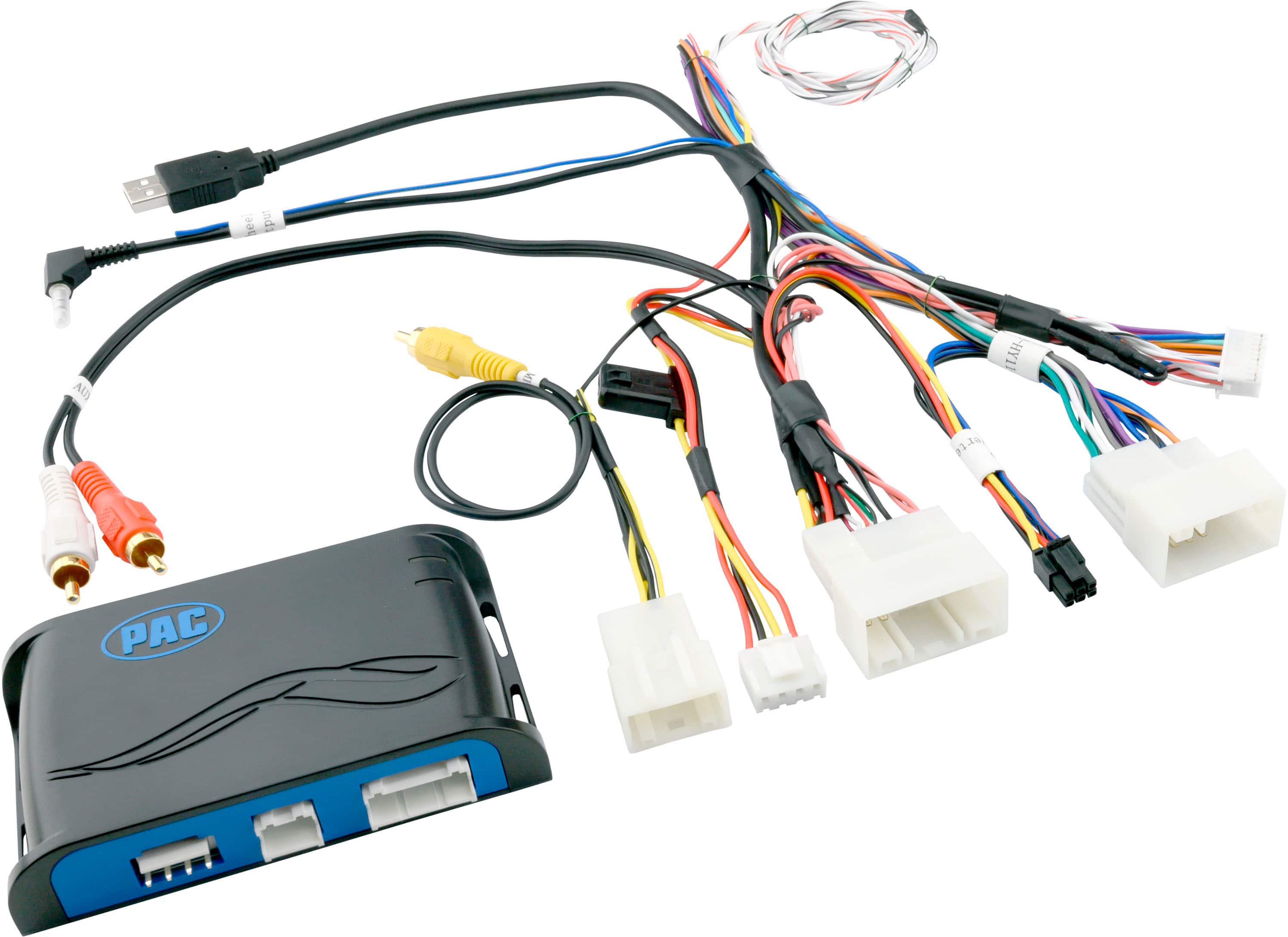 PAC - Radio Replacement and Steering Wheel Control Interface for Select Hyundai Vehicles - Black/Blue product image