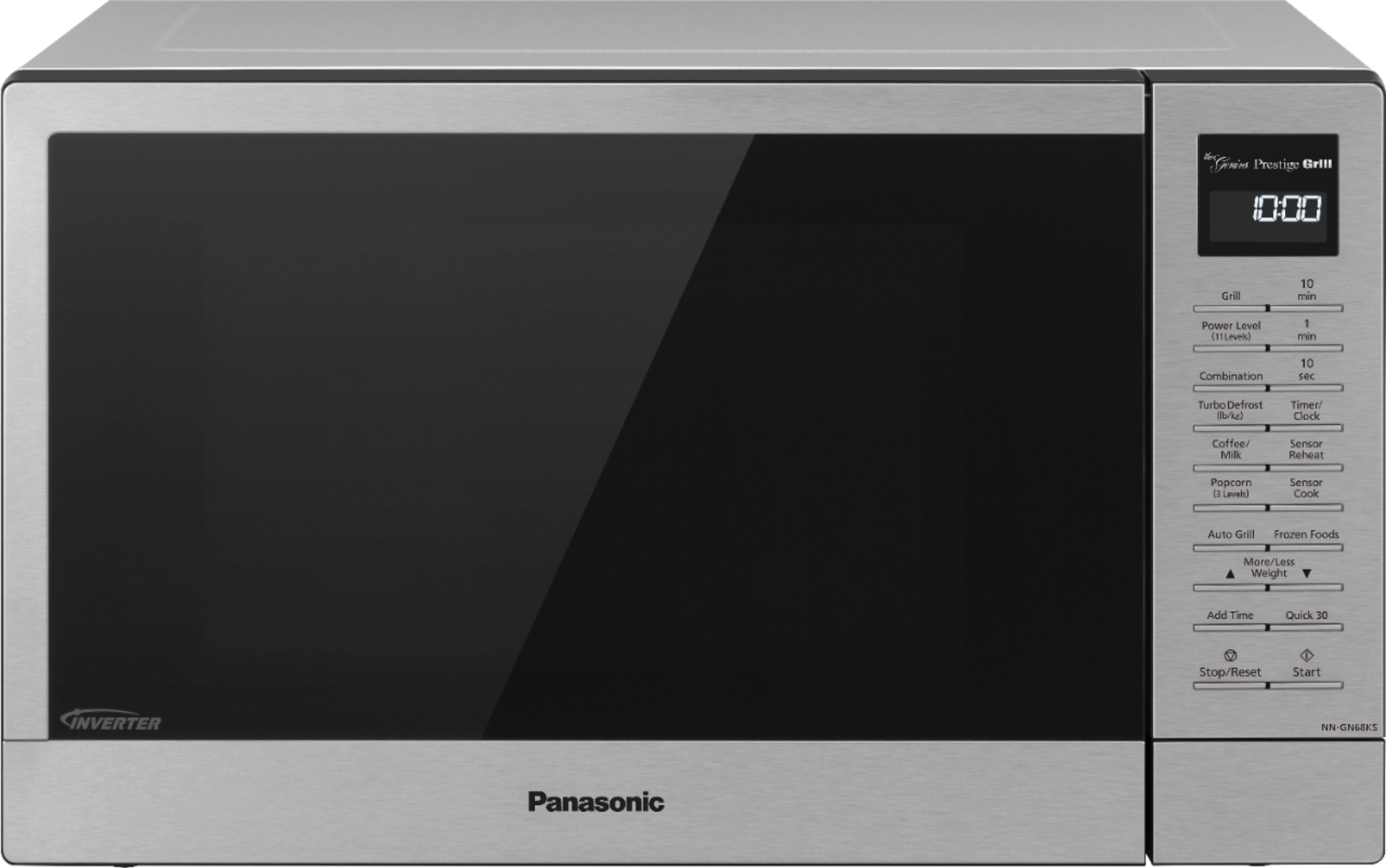 Panasonic - 1.1 Cu.Ft 1000 Watt GN68KS 2-in-1 Inverter Microwave Oven with FlashXpress Broiler - Stainless Steel product ima…