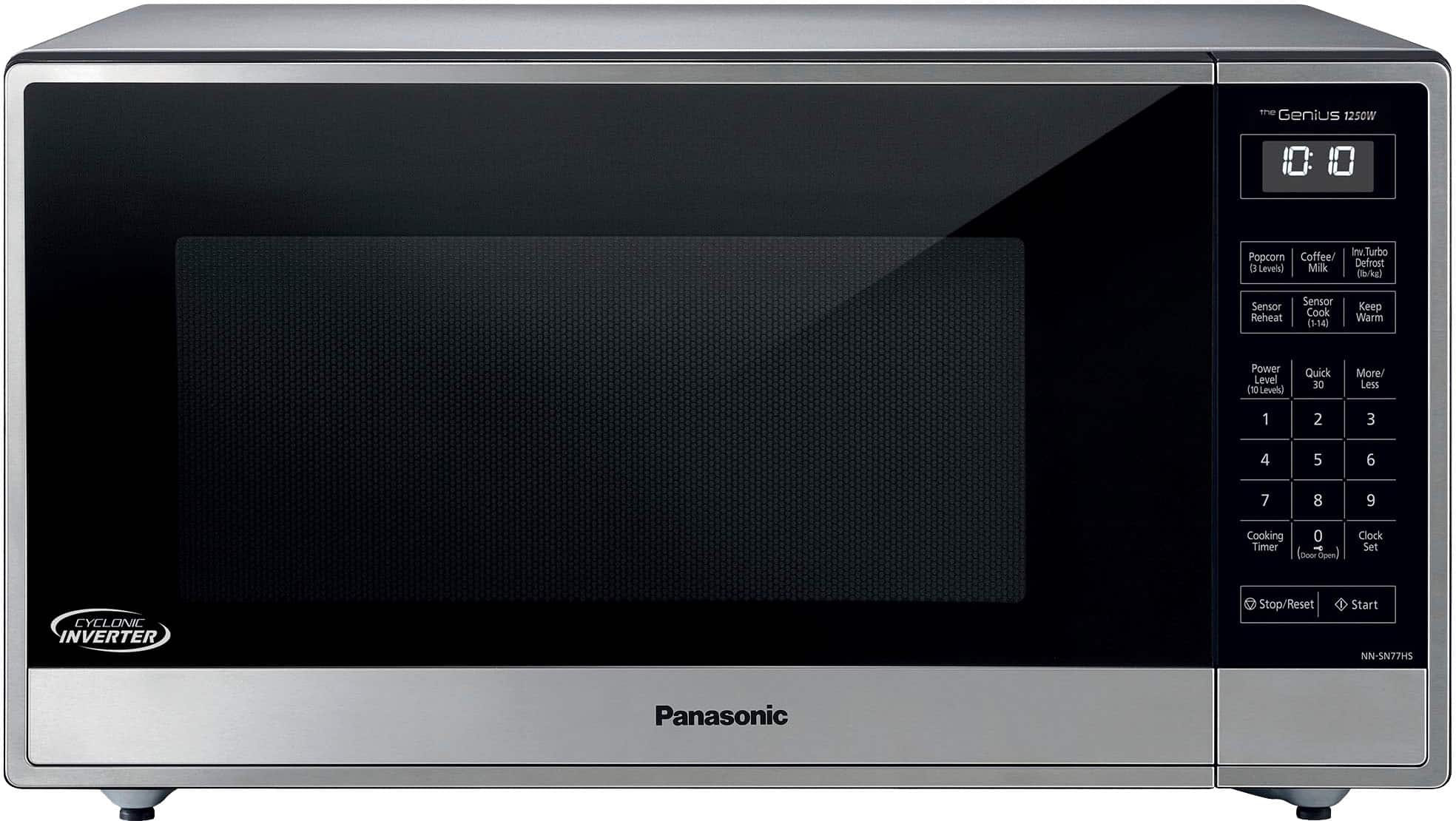 Panasonic - 1.6 Cu. Ft. 1250Watt Countertop Microwave Oven with Cyclonic Inverter Technology - Stainless Steel/silver produc…