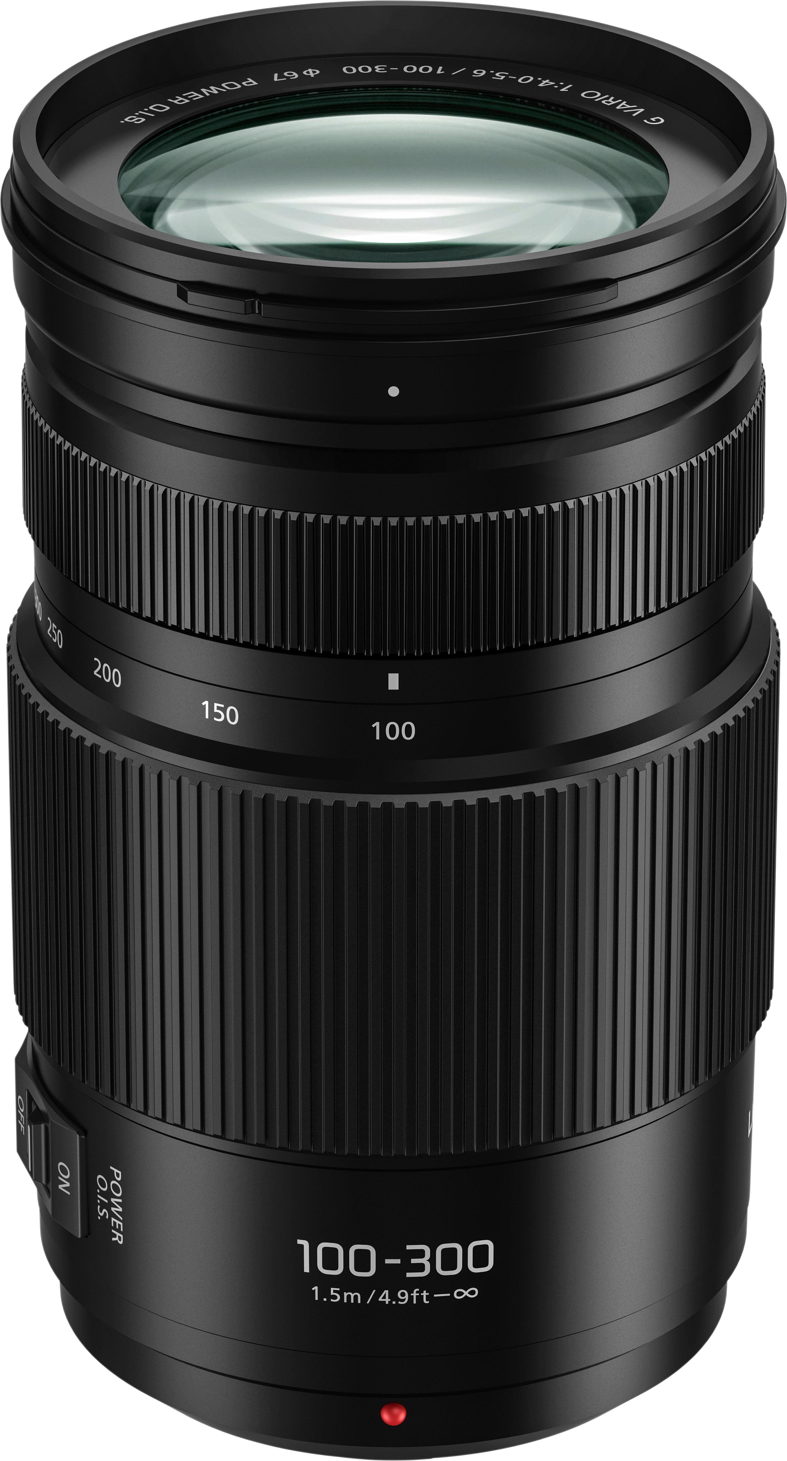 Panasonic - Lumix G VARIO 100-300mm f/4.0-5.6 POWER O.I.S.Telephoto Zoom Lens - H-FSA100300 - Black product image
