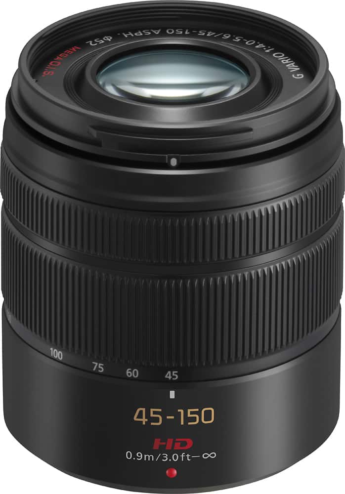 Panasonic - Lumix G Vario 45-150mm f/4.0-5.6 ASPH. Mega O.I.S. Zoom Lens, H-FS45150K - Black product image
