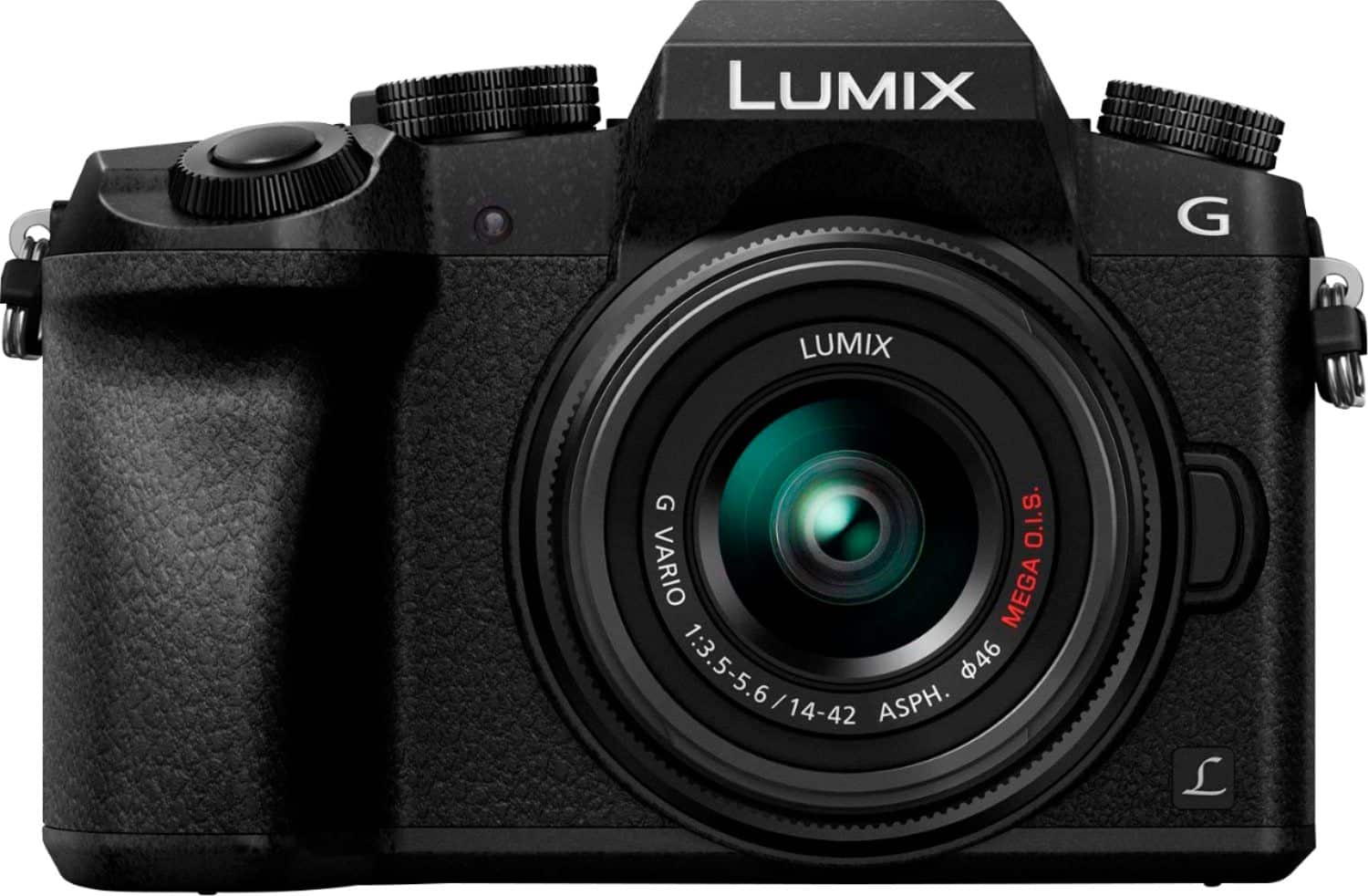 Panasonic - LUMIX G7 Mirrorless 4K Photo Digital Camera Body with 14-42mm f3.5-5.6 II Lens - DMC-G7KK - Black product image