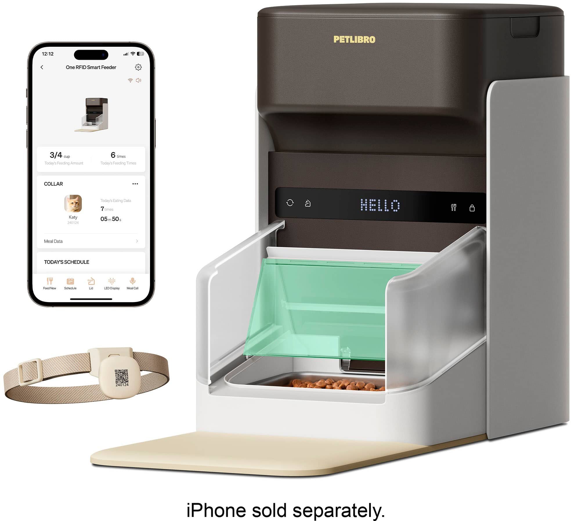 PETLIBRO - One RFID App Control Pet Feeder - Black product image
