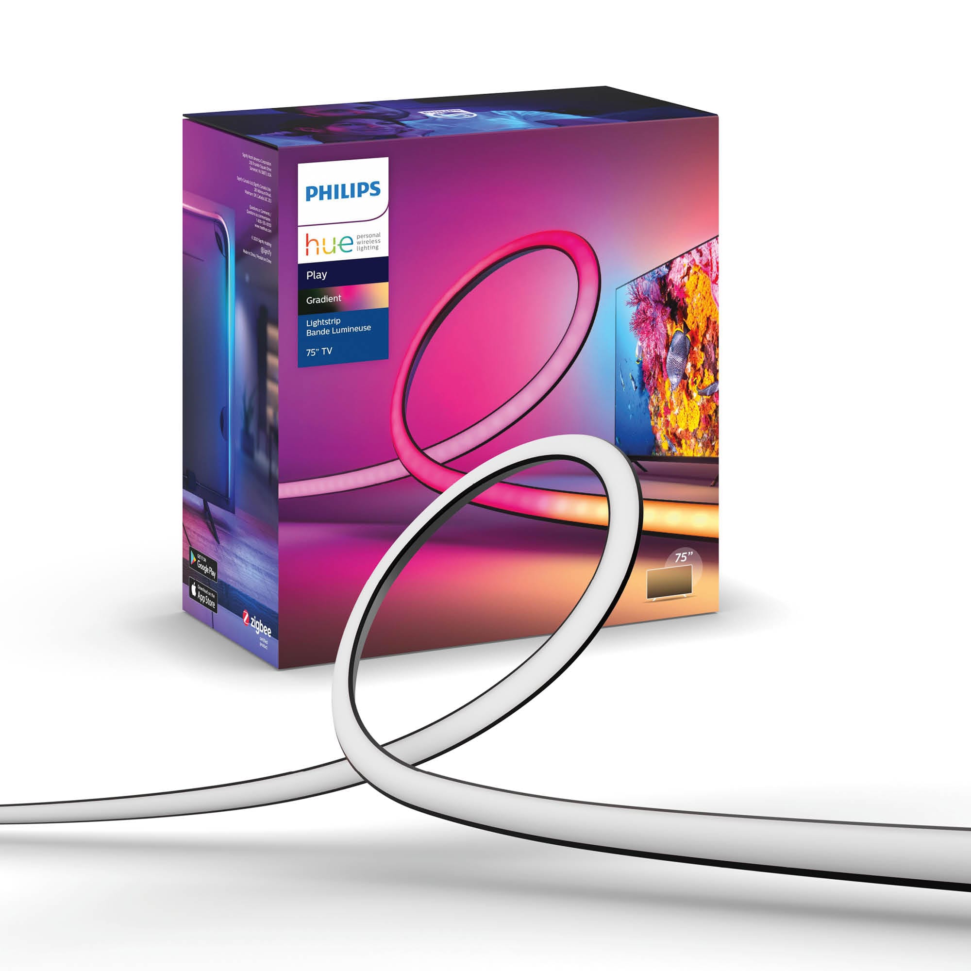 Philips - Hue 75" Play Gradient Lightstrip - White and Color Ambiance product image