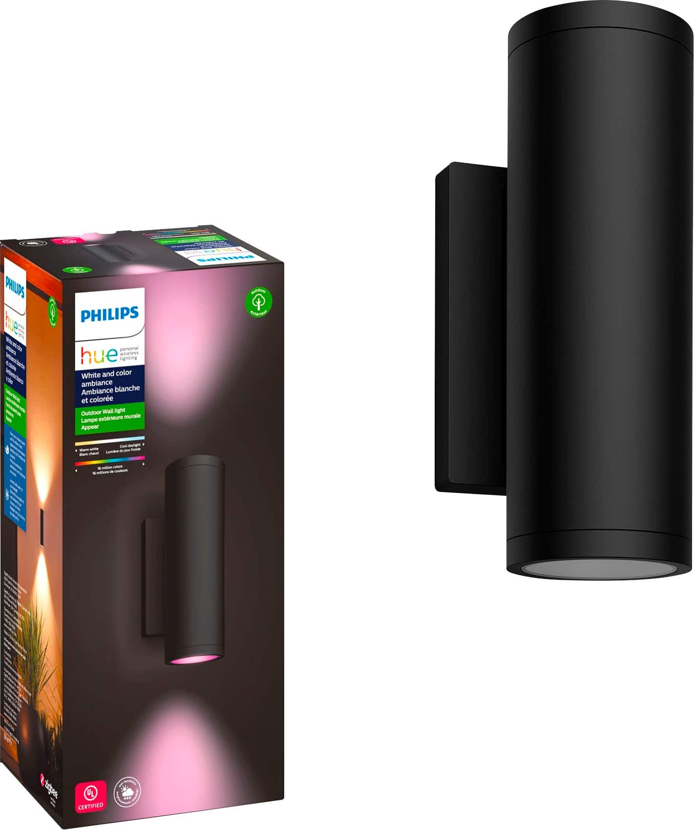 Philips - Hue Appear Outdoor Wall Light - White and Color Ambiance product image
