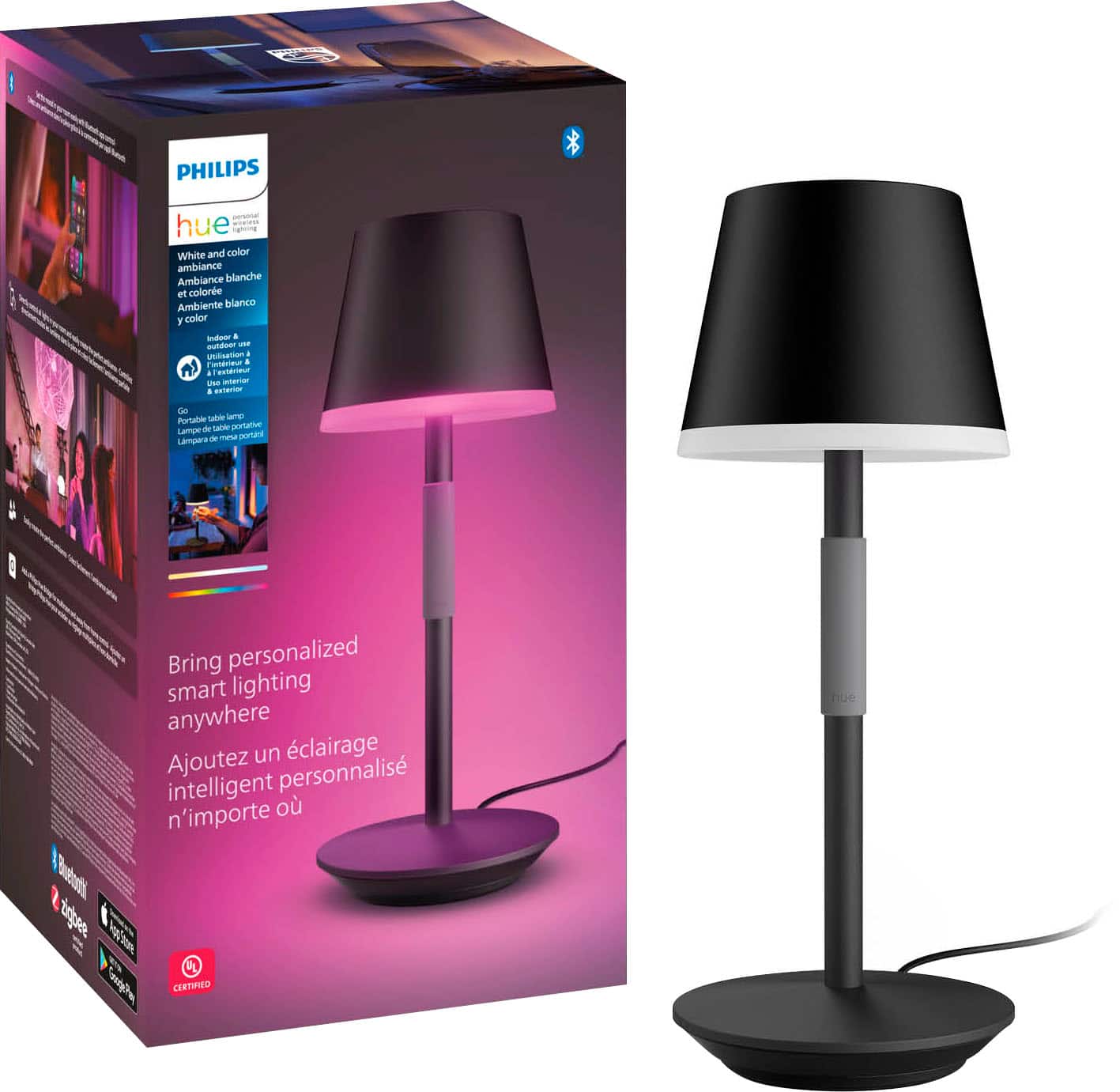 Philips - Hue Go Portable Table Lamp - Black product image