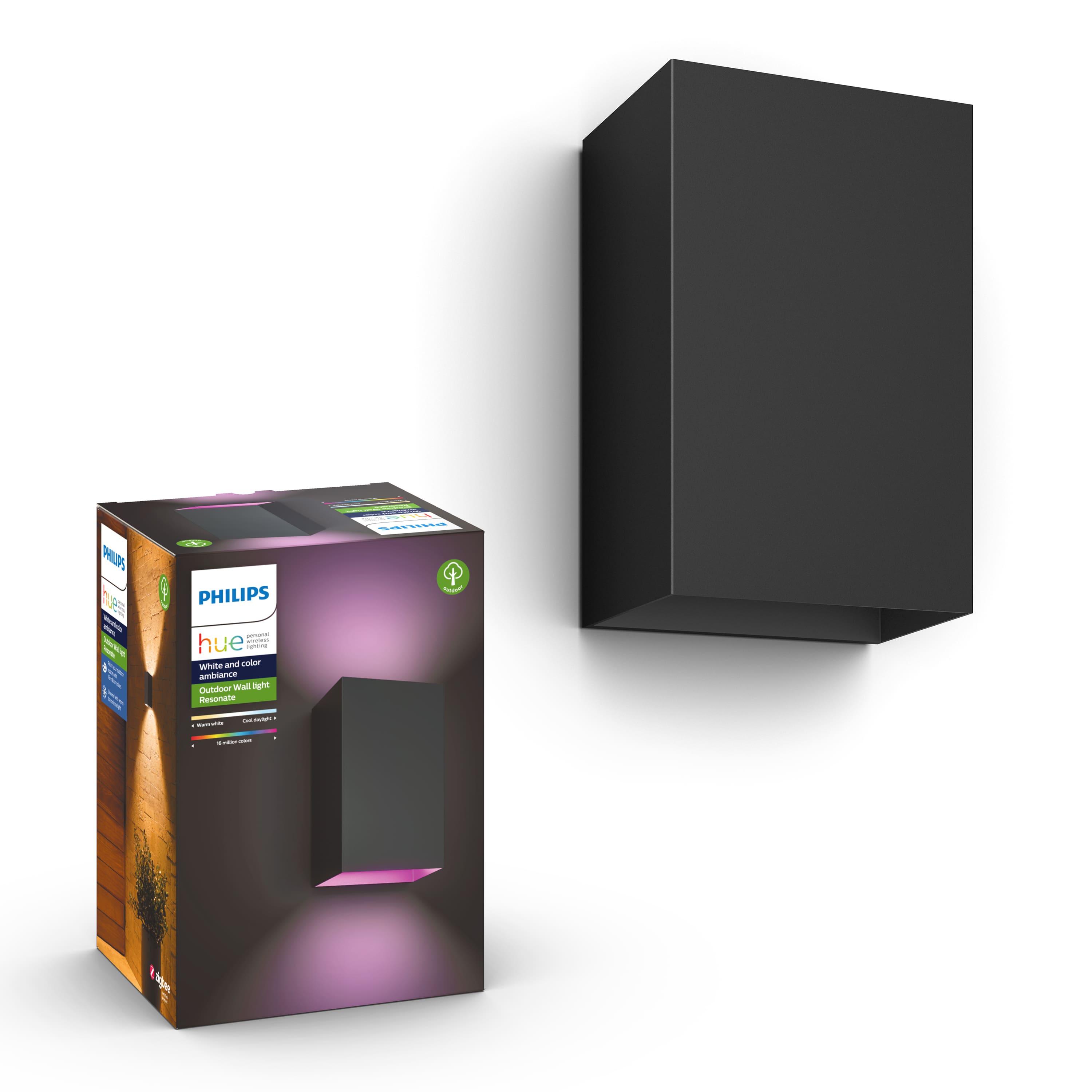 Philips - Hue Resonate Outdoor Wall Light - White and Color Ambiance product image