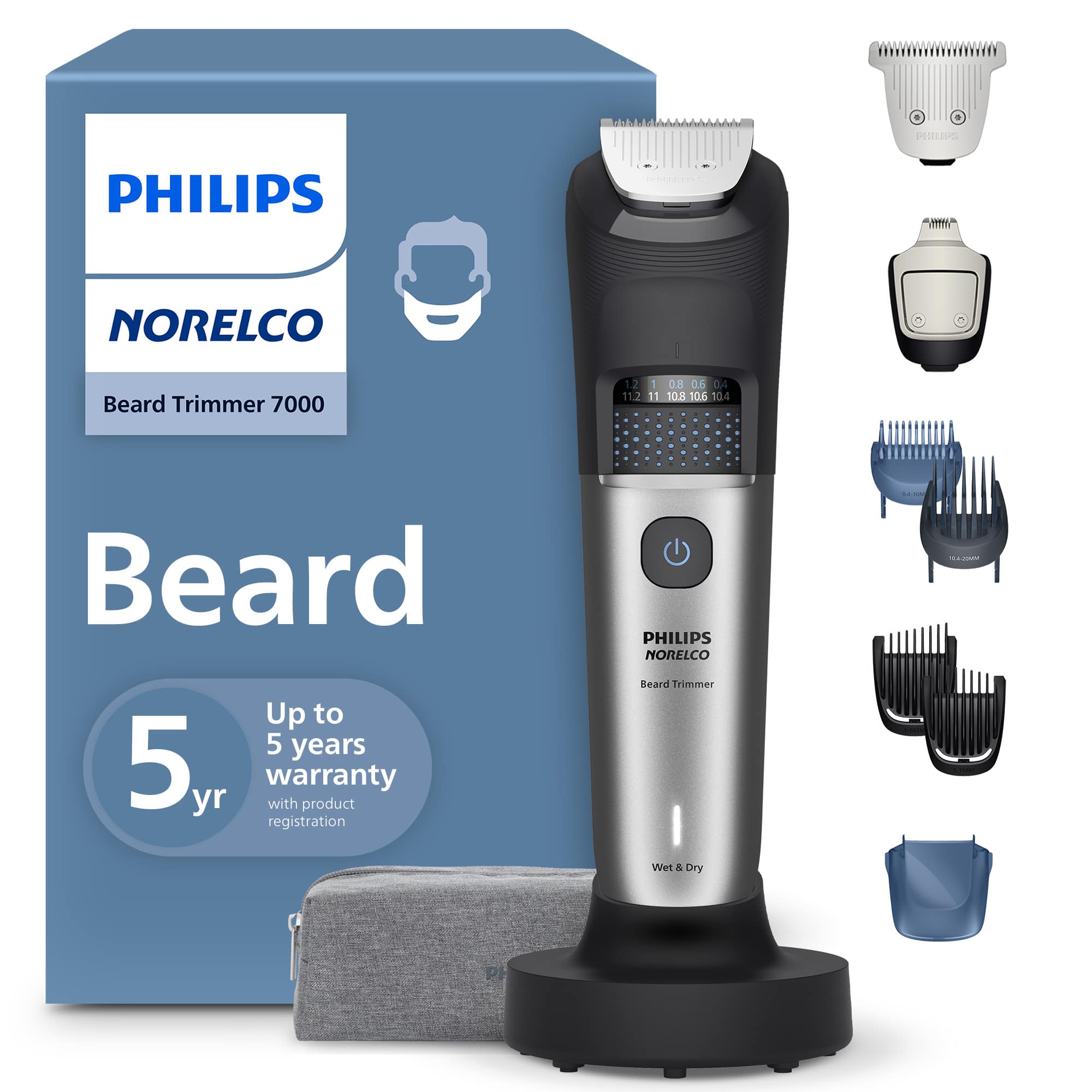Philips Norelco - Beard Trimmer Series 7000 - Dark Silver product image