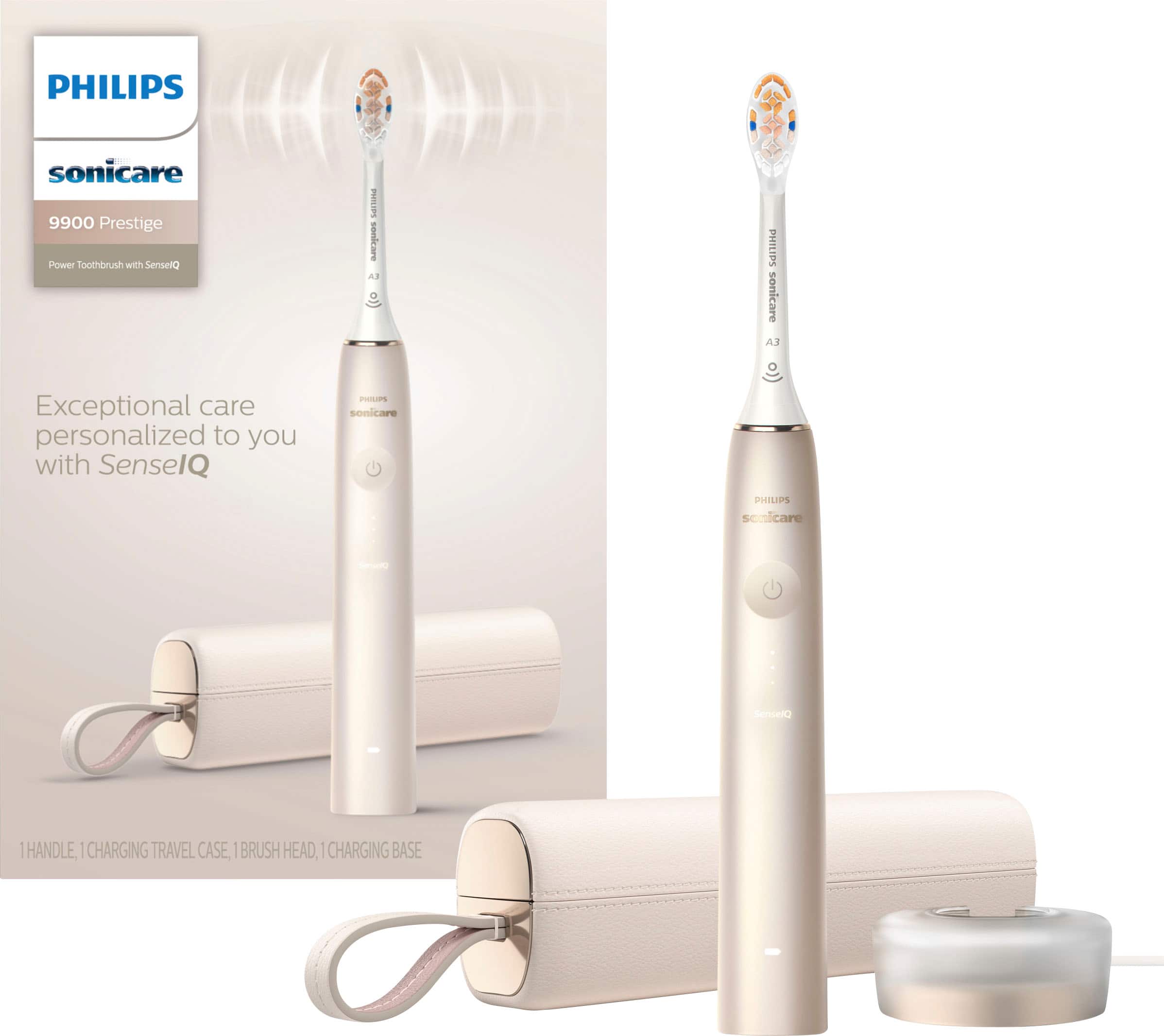 Philips Sonicare - 9900 Prestige Rechargeable Electric Toothbrush with SenseIQ - Champagne product image