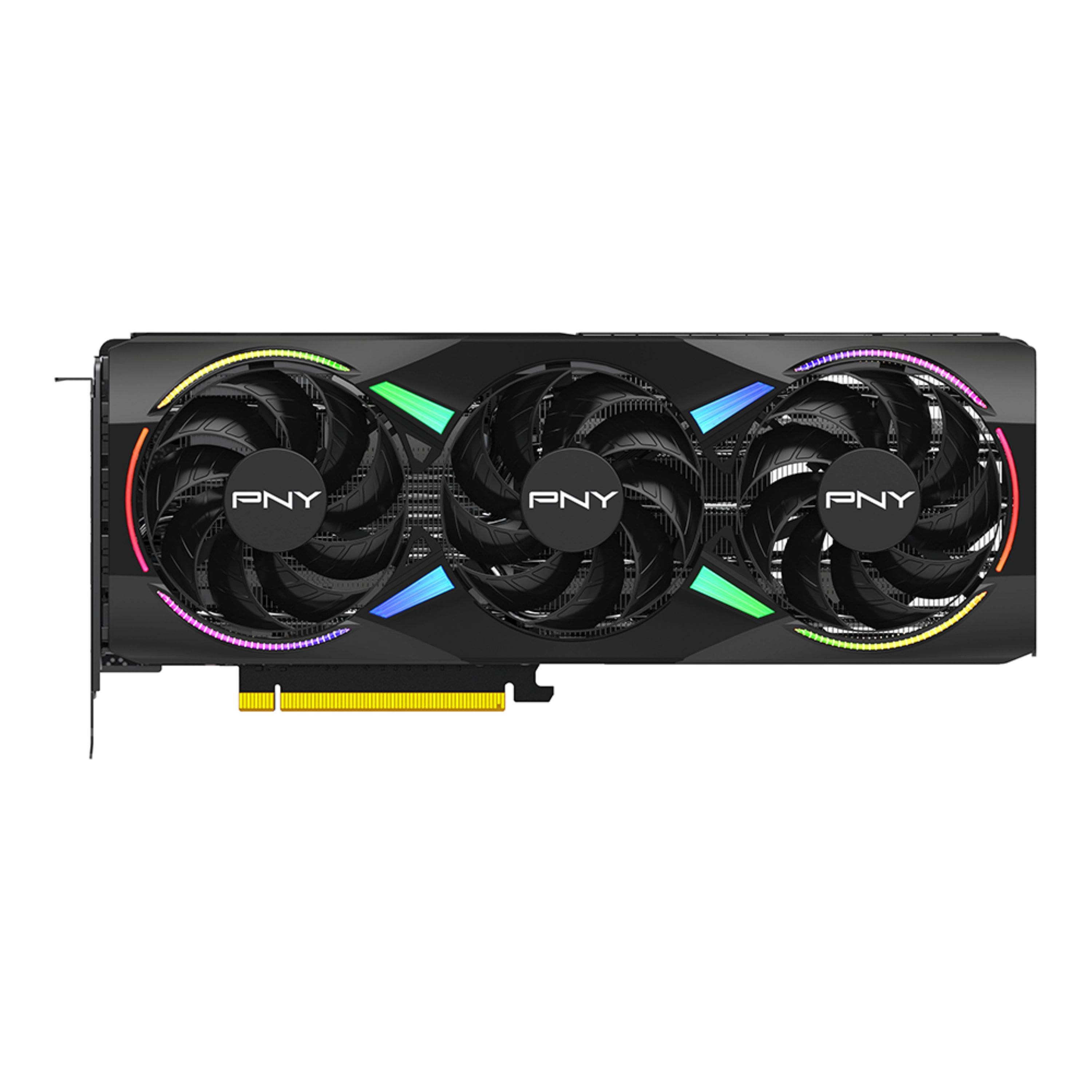 PNY - GeForce RTX 5070 12GB ARGB OC GDDR7 PCI Express 5.0 Graphics Card with Triple Fan - Black product image