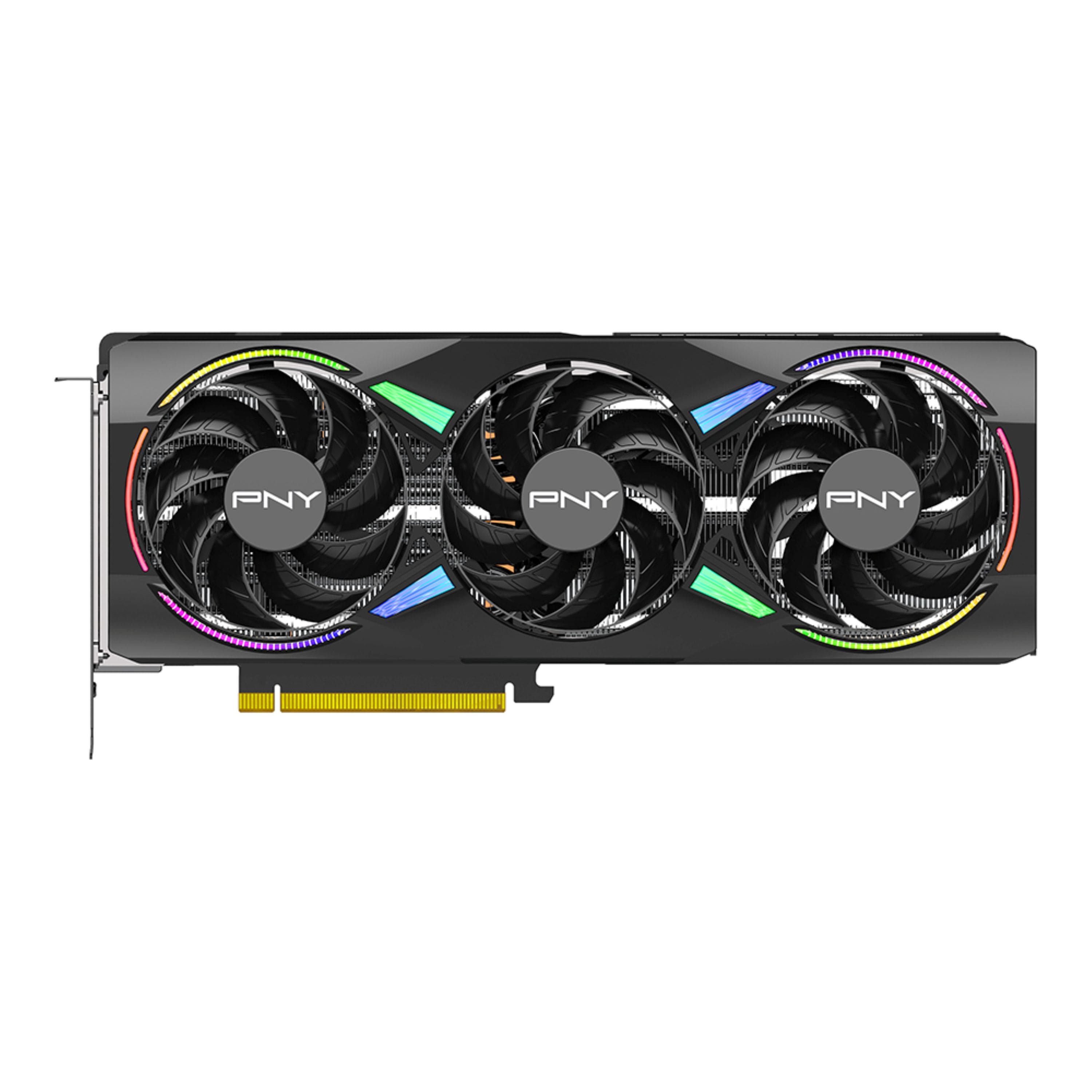 PNY - GeForce RTX 5070 Ti 16GB ARGB OC GDDR7 PCI Express 5.0 Graphics Card with Triple Fan - Black product image