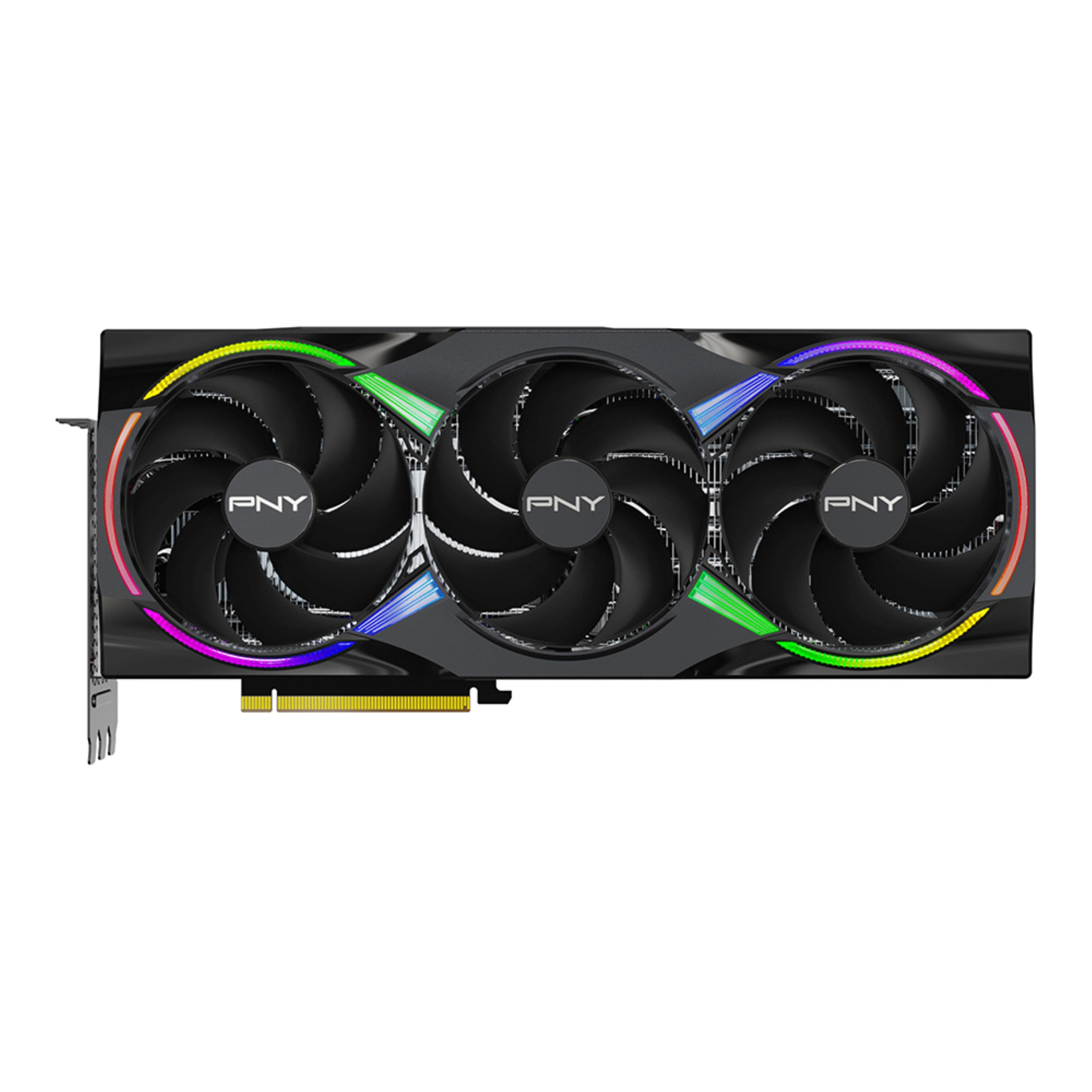 PNY - GeForce RTX 5090 ARGB 32GB OC GDDR7 PCI Express 5.0 Graphics Card with Triple Fan - Black product image