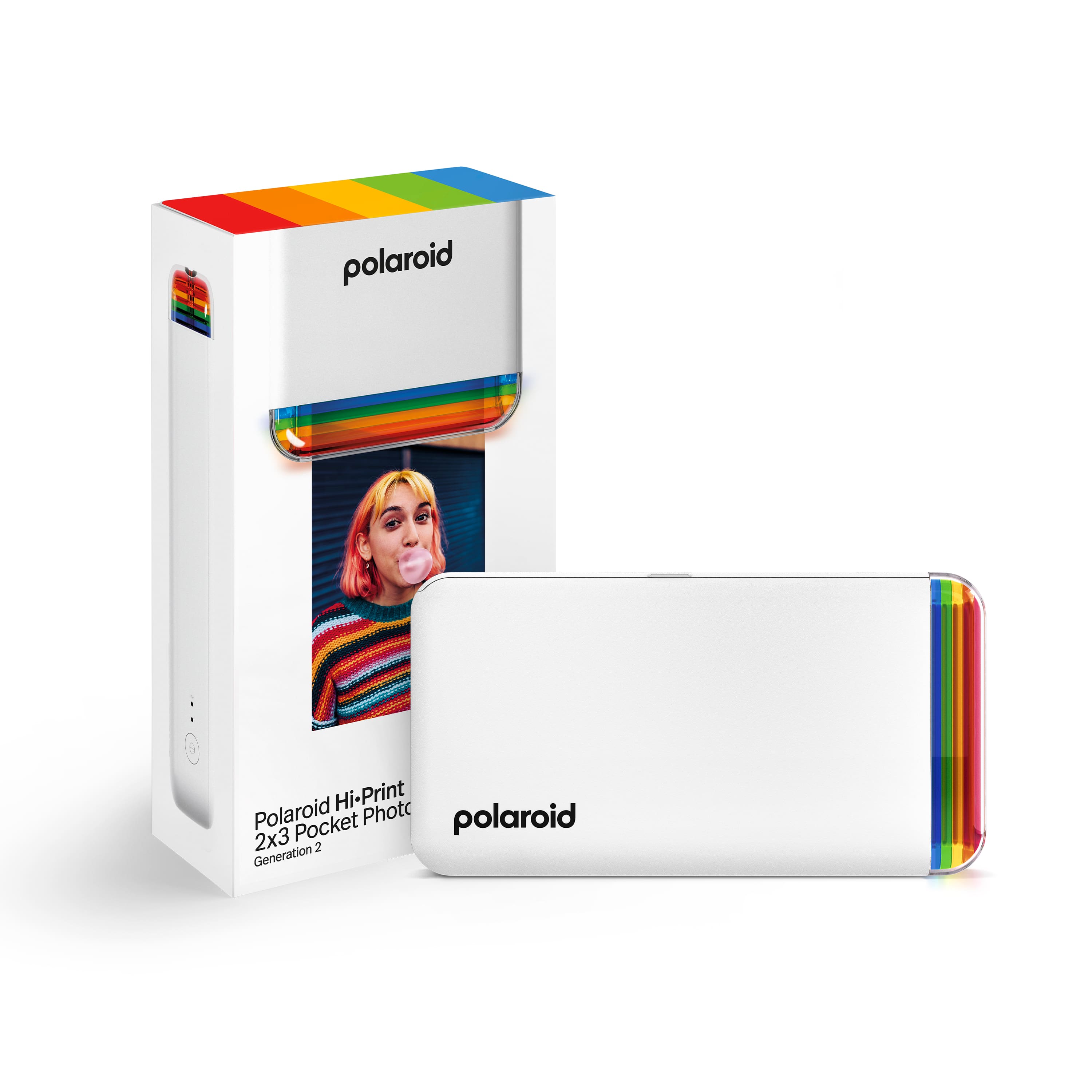 Polaroid - Hi-Print 2x3 Pocket Generation 2 Photo Printer - White product image