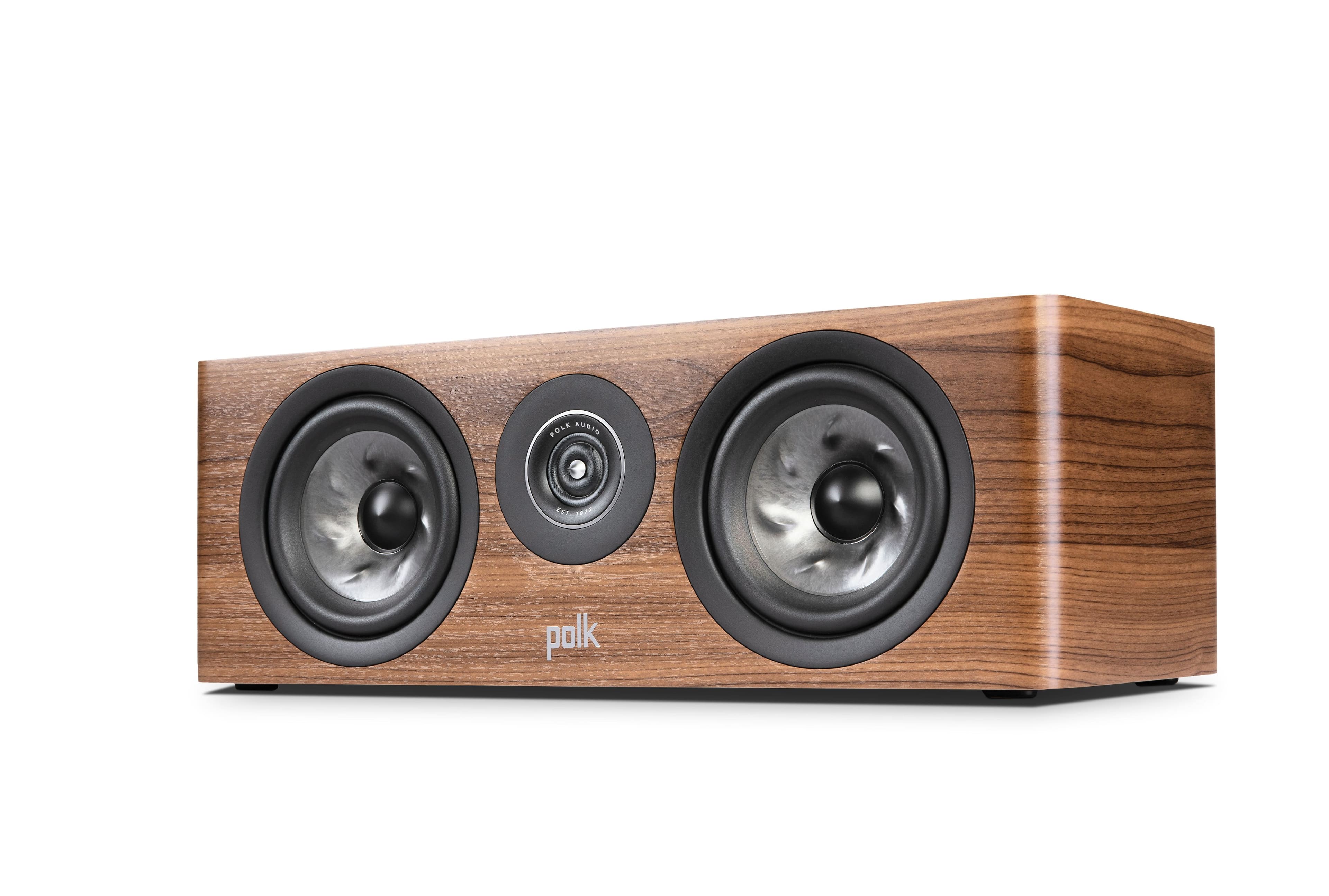 Polk Audio - Polk Reserve Series R300 Compact Center Channel Speaker, New 1" Pinnacle Ring Tweeter & Dual 5.25" Turbine Cone…