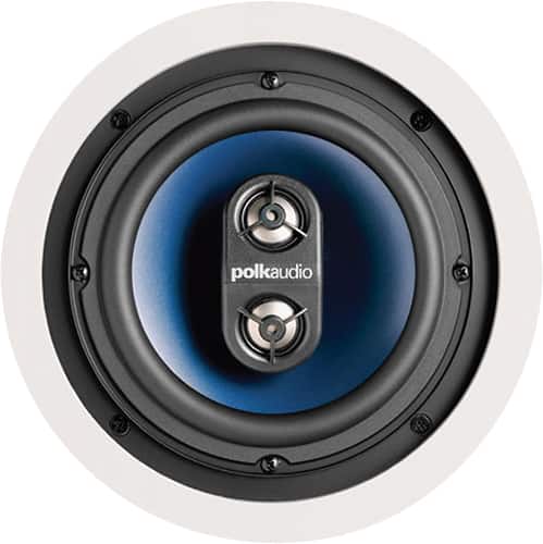 Polk Audio - RC6s In-Ceiling 6.5" Stereo Speaker - Dual Channel Experience | Best for Damp, Humid Indoor/Outdoor Placement -…