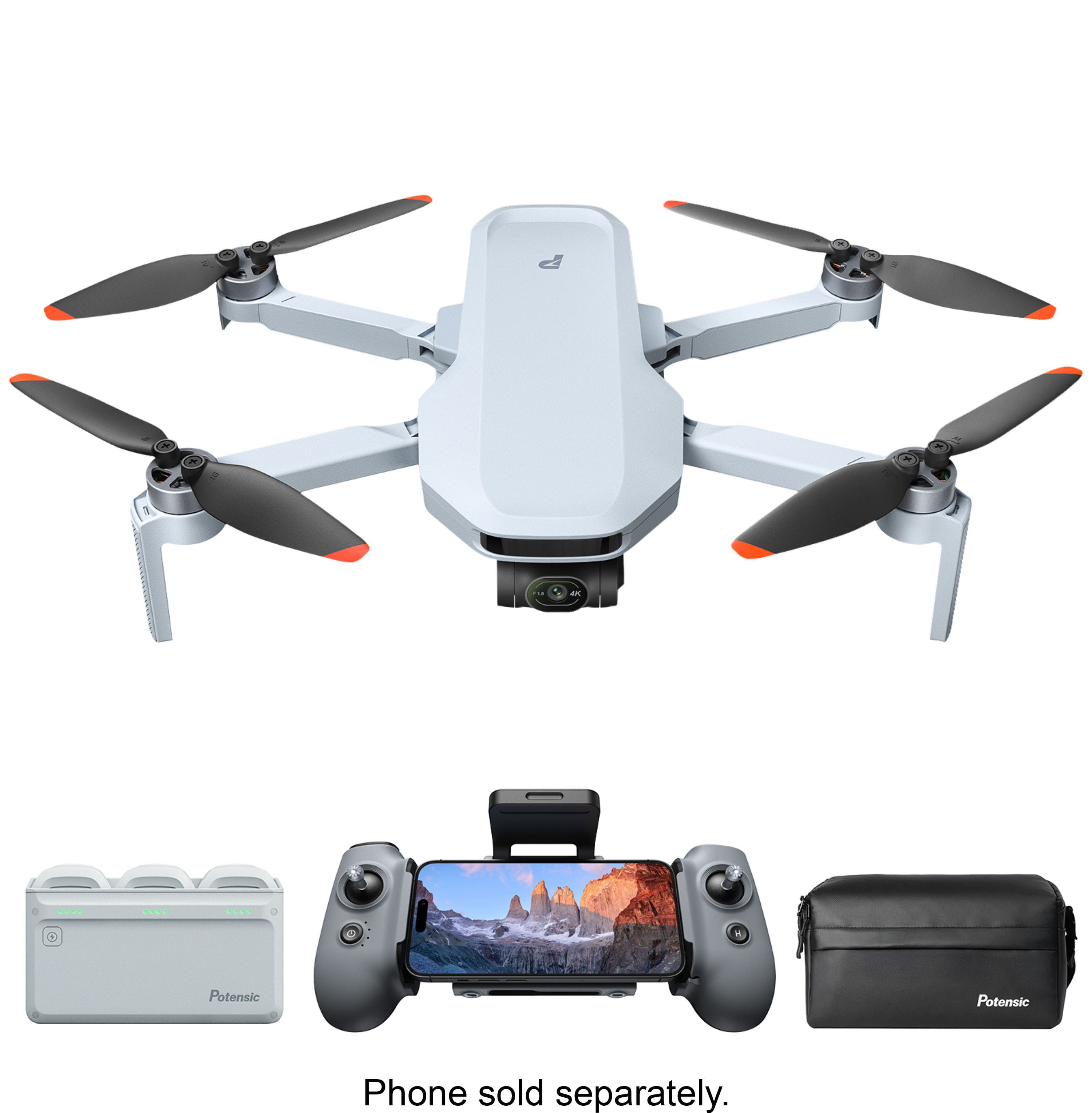 Potensic - ATOM 2 Fly More Combo Drone with Remote Controller - Gray product image