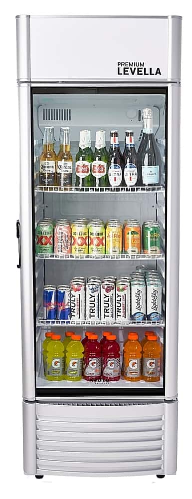 Premium Levella - 6.5 cu. ft. 1-Door Commercial Merchandiser Refrigerator Glass-Door Beverage Display Cooler - Black product…