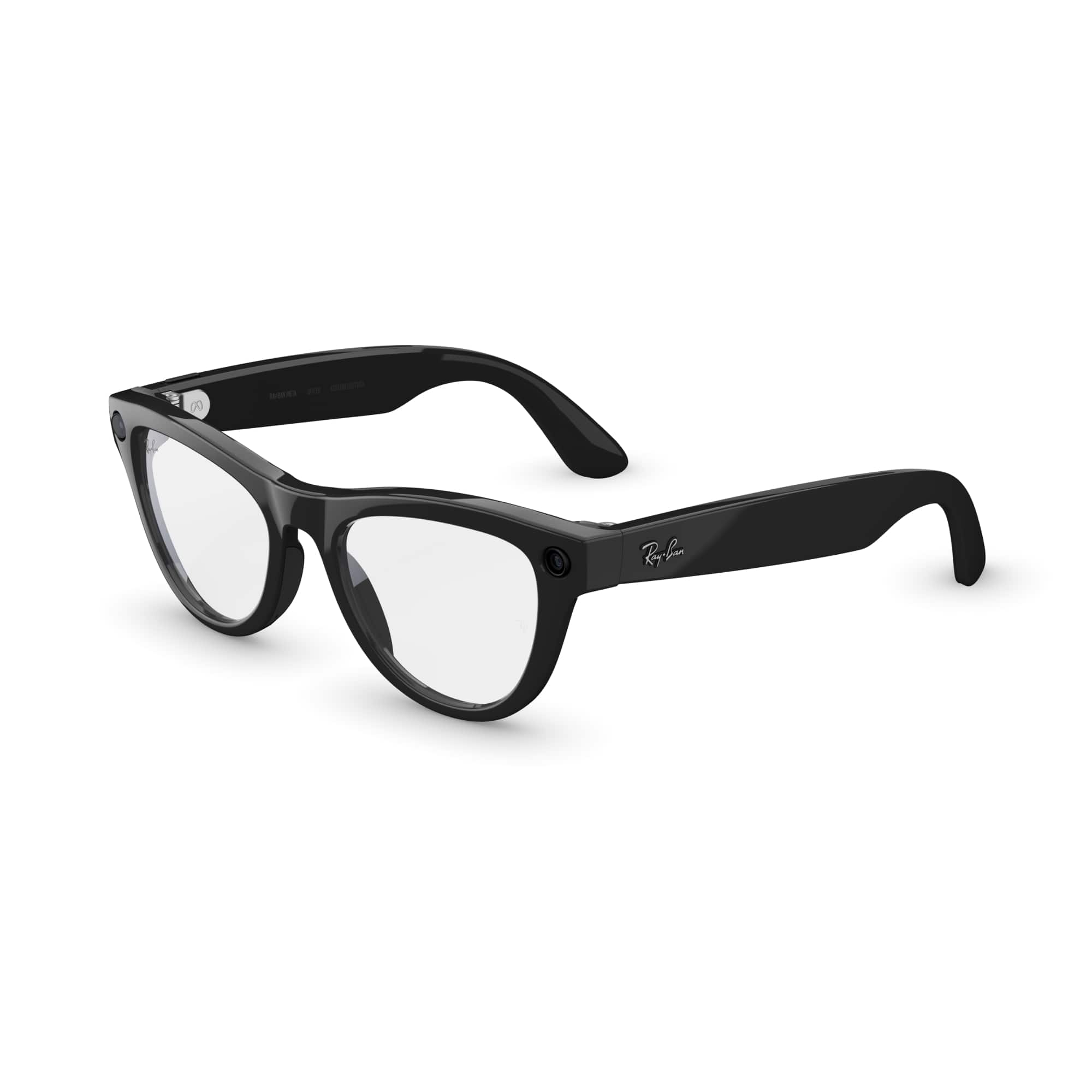 Ray-Ban Meta - Skyler (Gen 1) glasses with Meta AI, Audio, Photo, Video Compatability - Clear Lenses - Shiny Black product i…