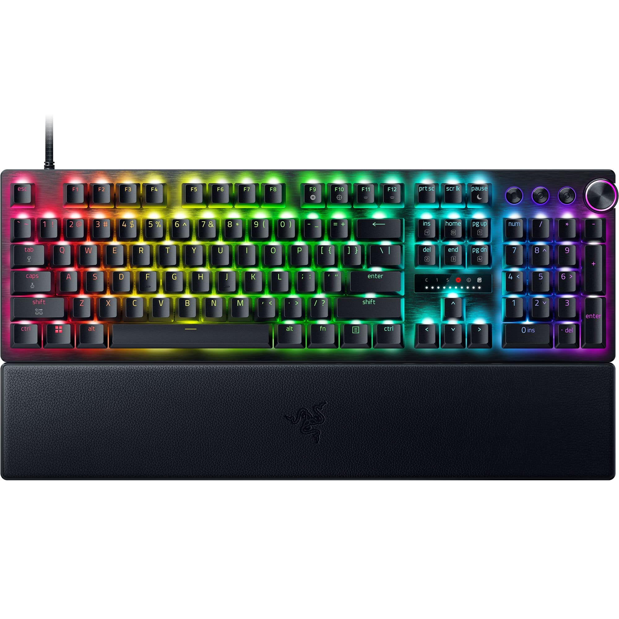 Razer - Huntsman V3 Pro 8KHz Full Size Wired Analog Optical Linear Switch Gaming Keyboard with Snap Tap - Black product image