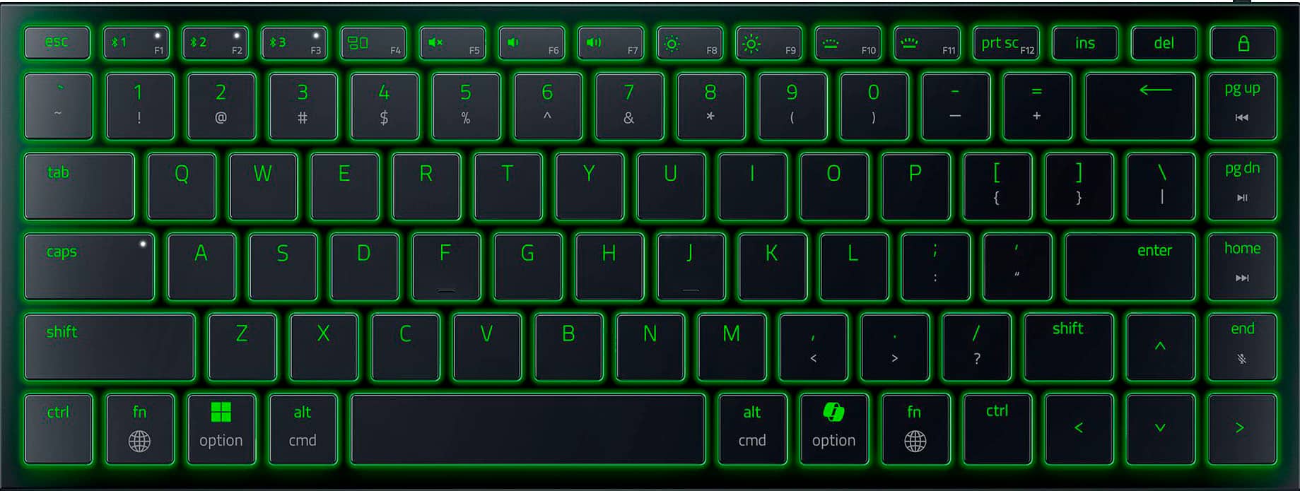 Razer - Joro Portable 75% Wireless Scissor Gaming Keyboard With Chroma RGB Backlighting - Black product image