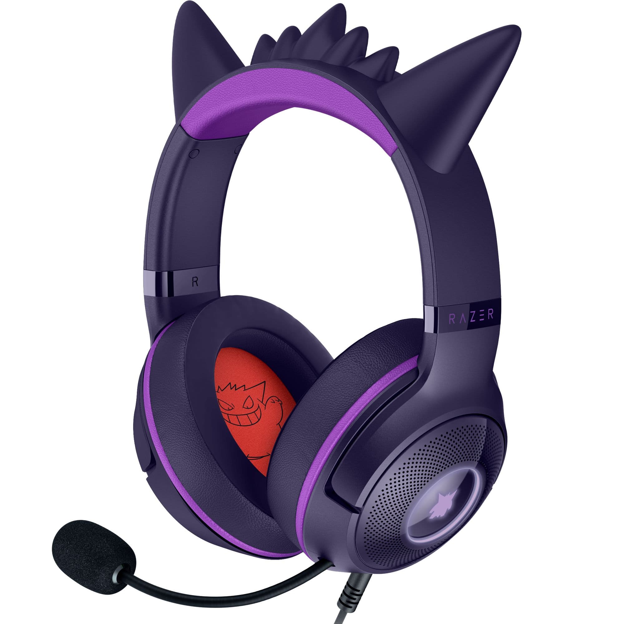Razer - Kraken Kitty V2 Wired Over-the-Ear Gaming Headset for PC, Mac, Nintendo Switch, Steam Deck, Mobile, and Tablet - Pok…