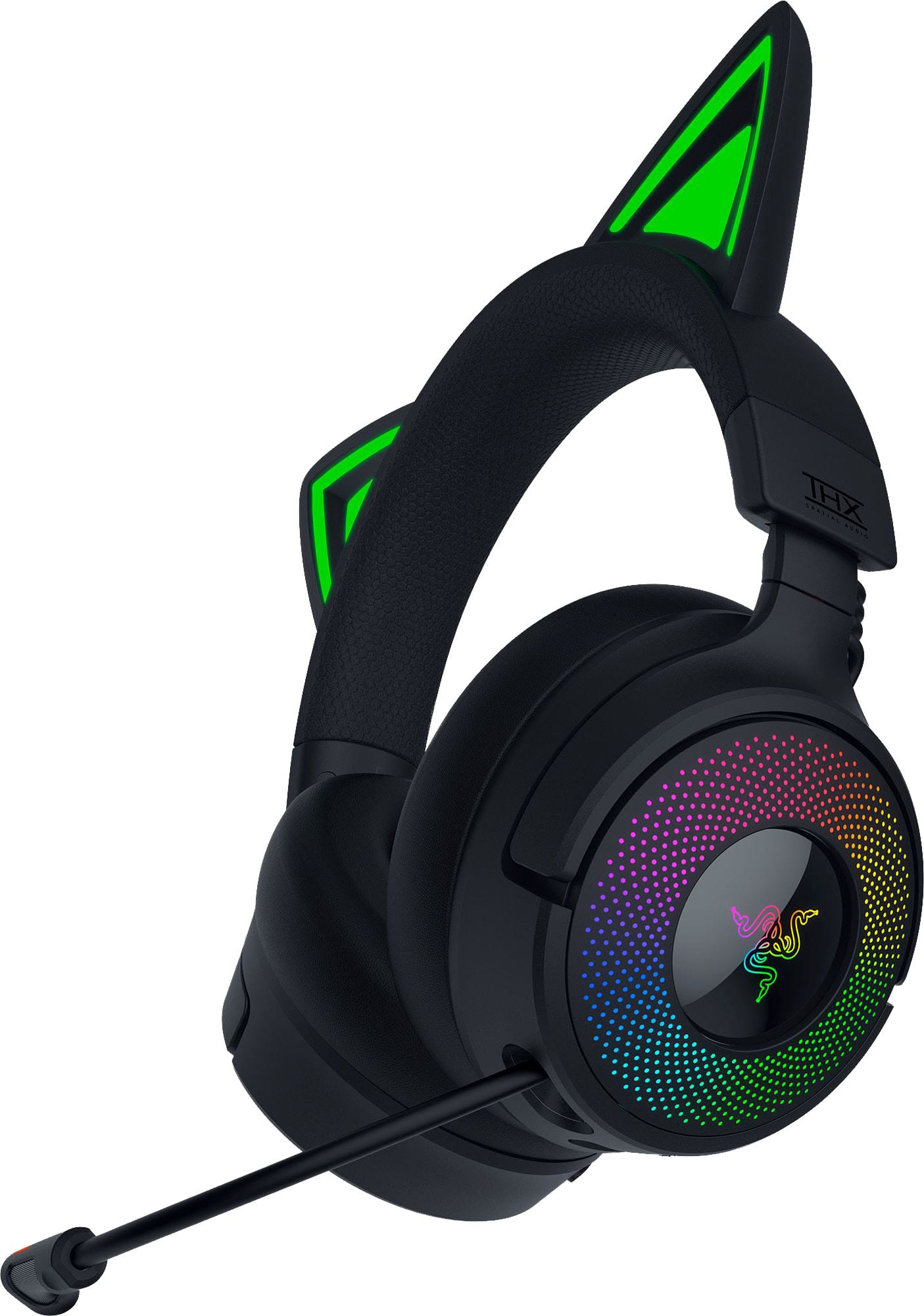 Razer - Kraken Kitty V3 Pro Bluetooth Wireless Over-the-Ear Gaming Headset for PC, Mac, PlayStation, Nintendo Switch, Steam…