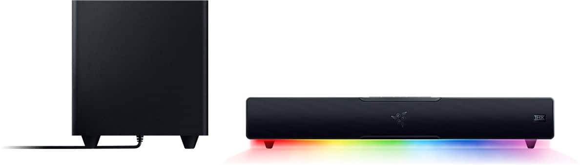 Razer - Leviathan V2 3-Channel (2.1) Bluetooth Gaming Speakers with RGB Lighting (2-Piece) - Black product image