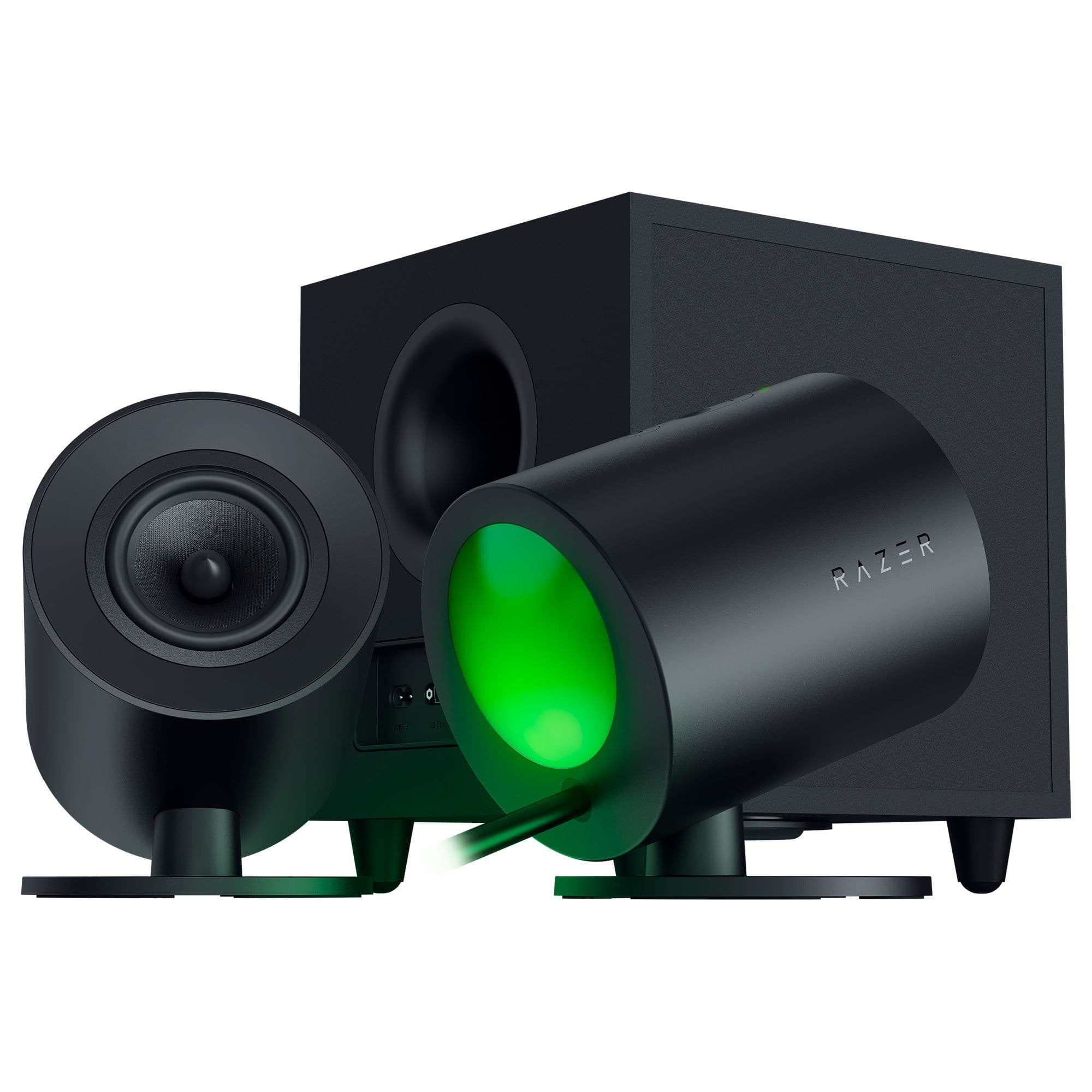 Razer - Nommo V2 Full-Range 2.1 Bluetooth PC Gaming Speakers with Wired Subwoofer (3 Piece) - Black product image