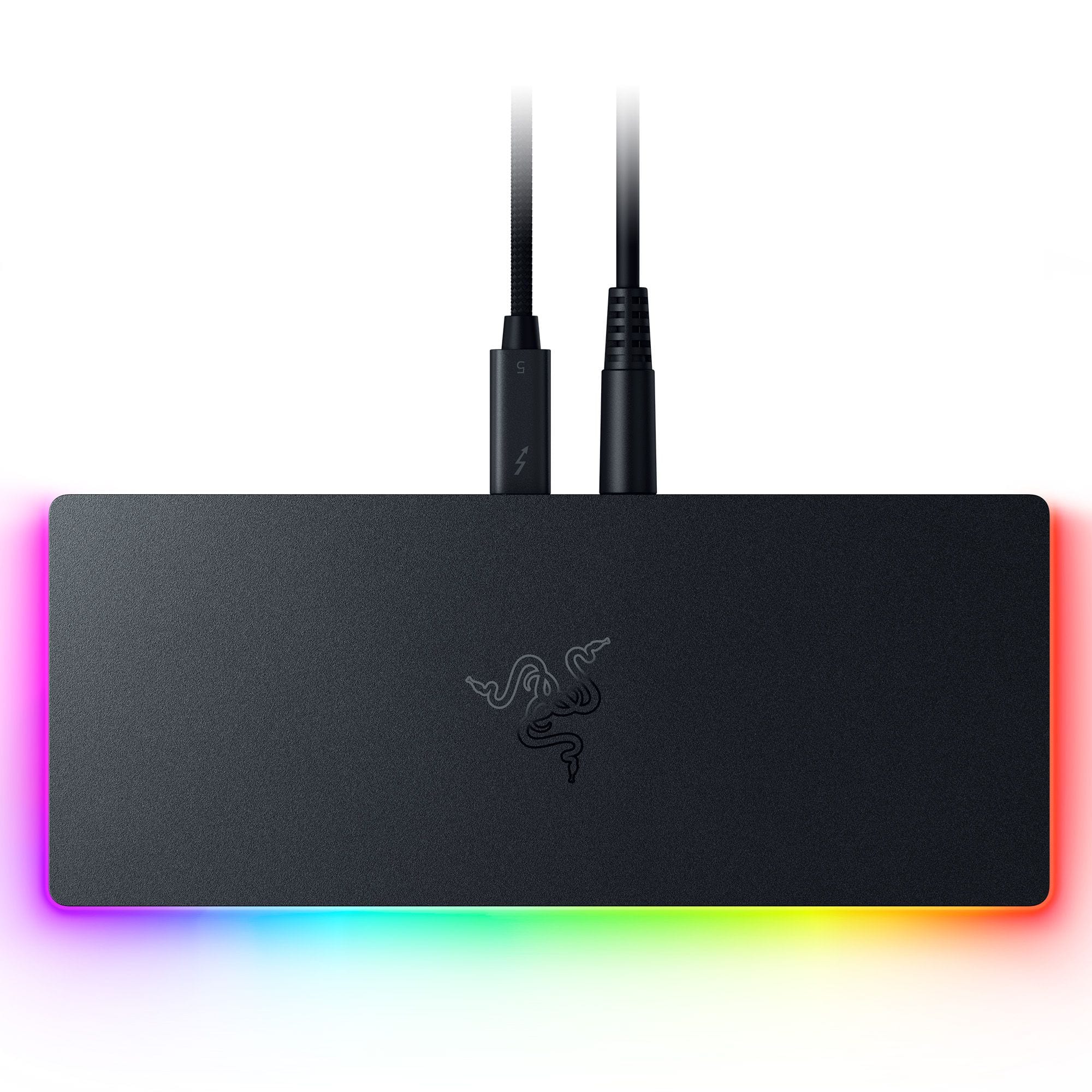 Razer - Thunderbolt 5 Dock Chroma: 11-Port Docking Station - 120Gbps Transfer - Triple 4K 144Hz or 8K 60Hz Display - PC & Ma…