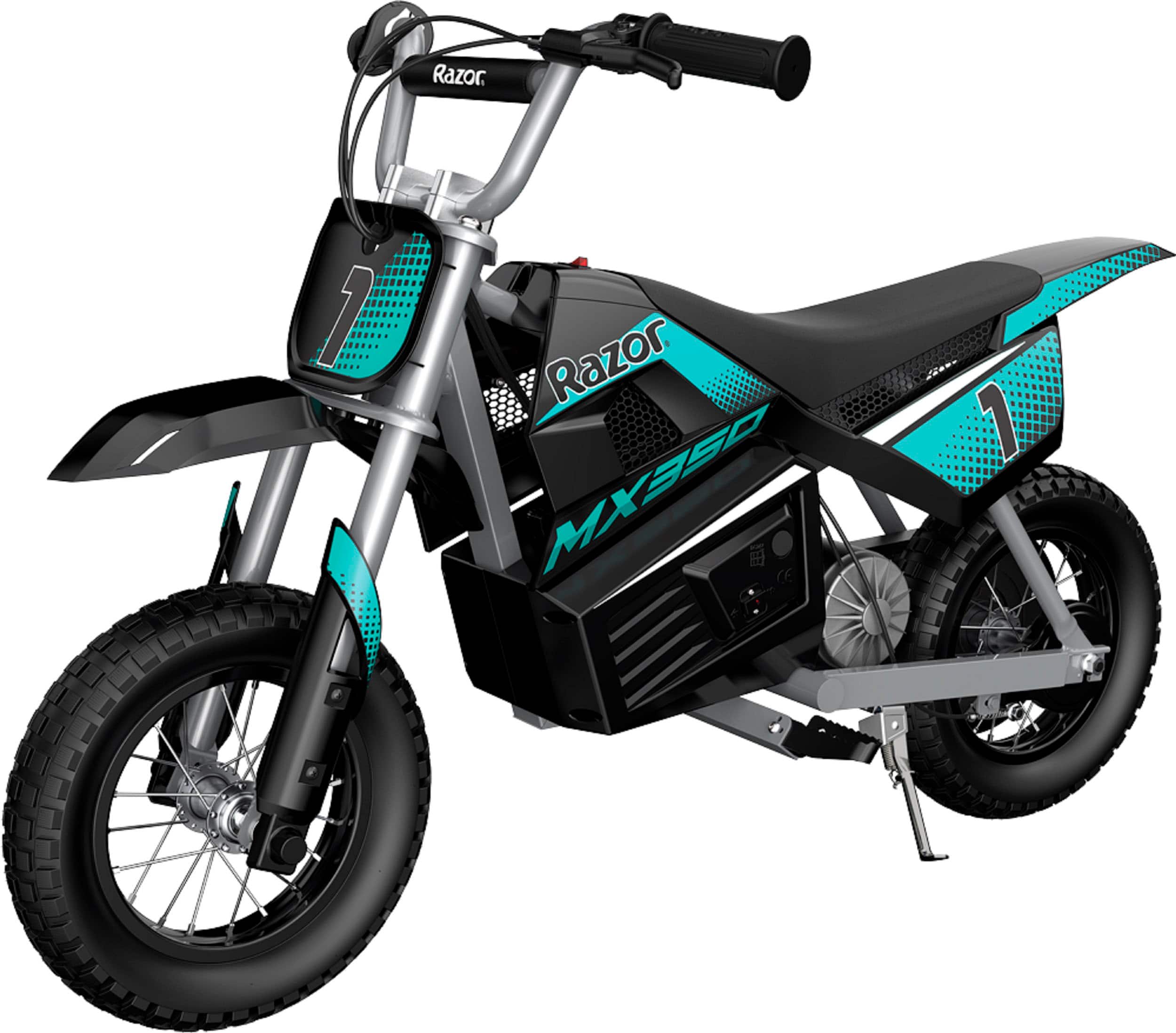 Razor - Dirt Rocket MX350 for Kids w/ 7 miles Max Operating Range and 14 mph Max Speed - Small - Teal/Black product image