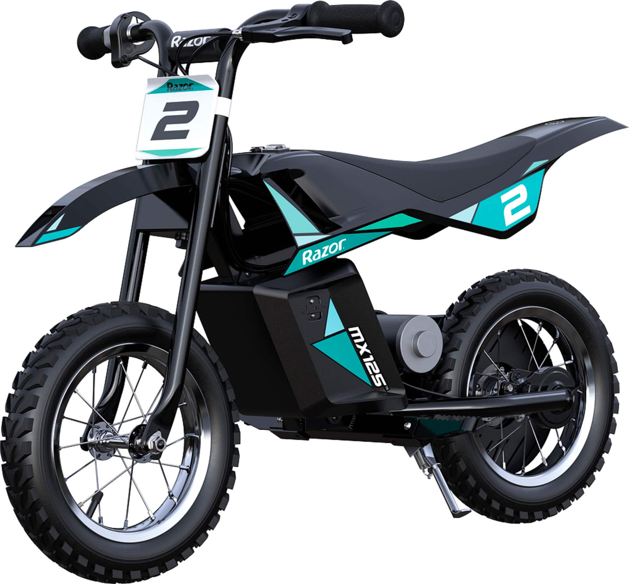 Razor - MX125 Dirt Rocket eBike for Kids w/ 5.3 Miles Max Operating Range and 8 mph Max Speed - Teal/Black product image