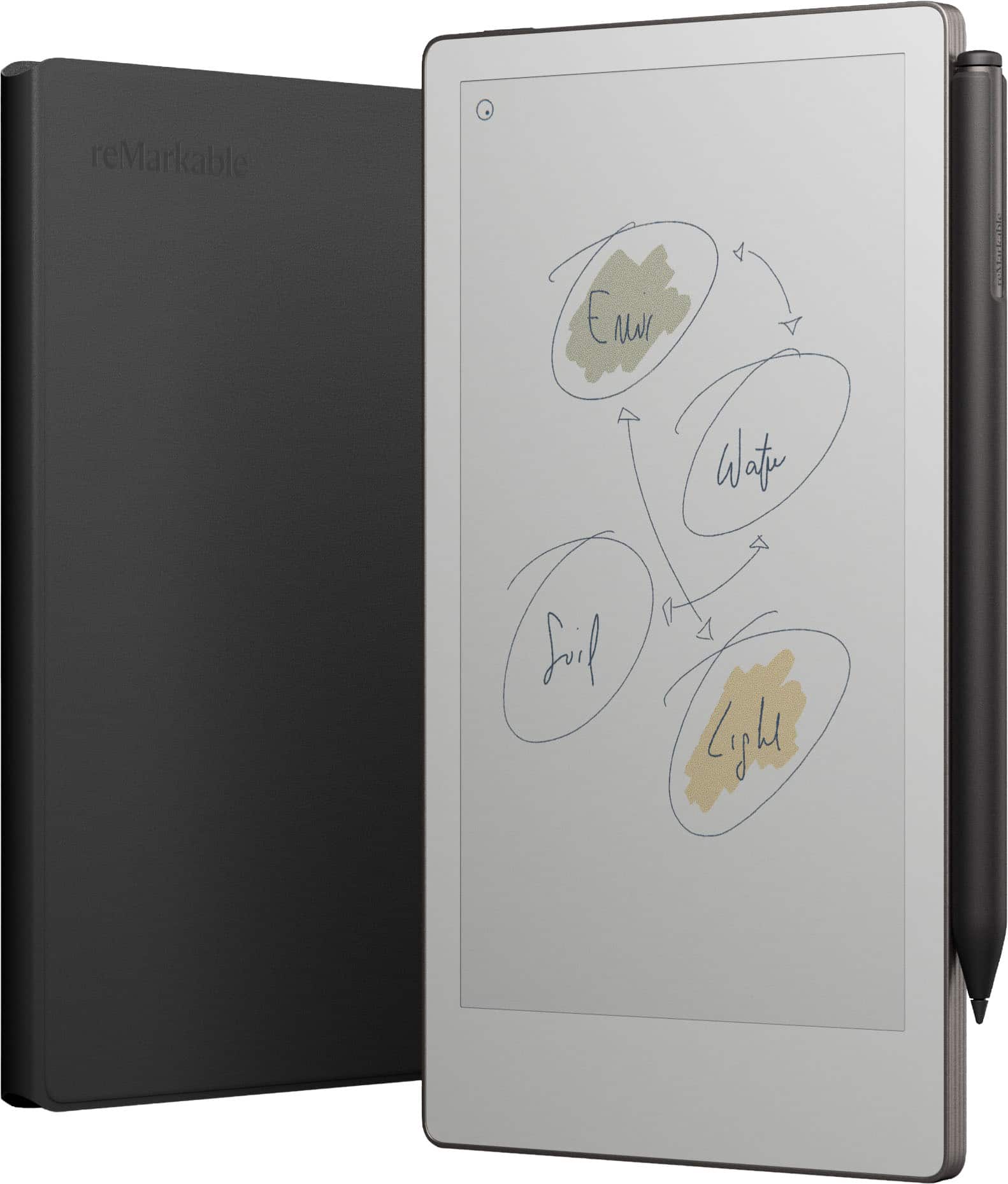 reMarkable - Paper Pro Move - 7.3" Paper Tablet with Marker Plus and Premium Leather Book Folio - Black product image