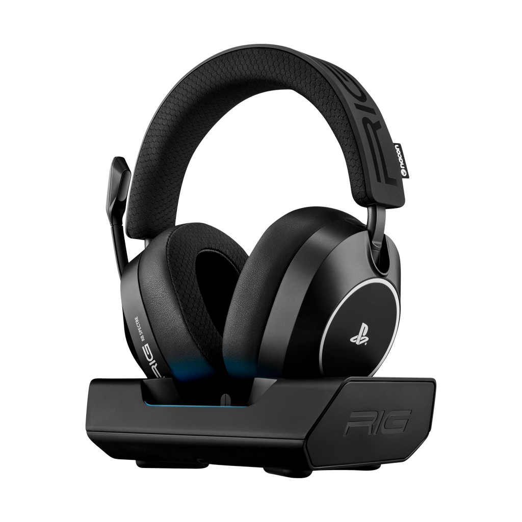RIG - R8 SPECTRE PRO HS Wireless Bluetooth Gaming Headset w/Graphene Drivers & Base Station for PS5, PS4, PC, Nintendo Switc…