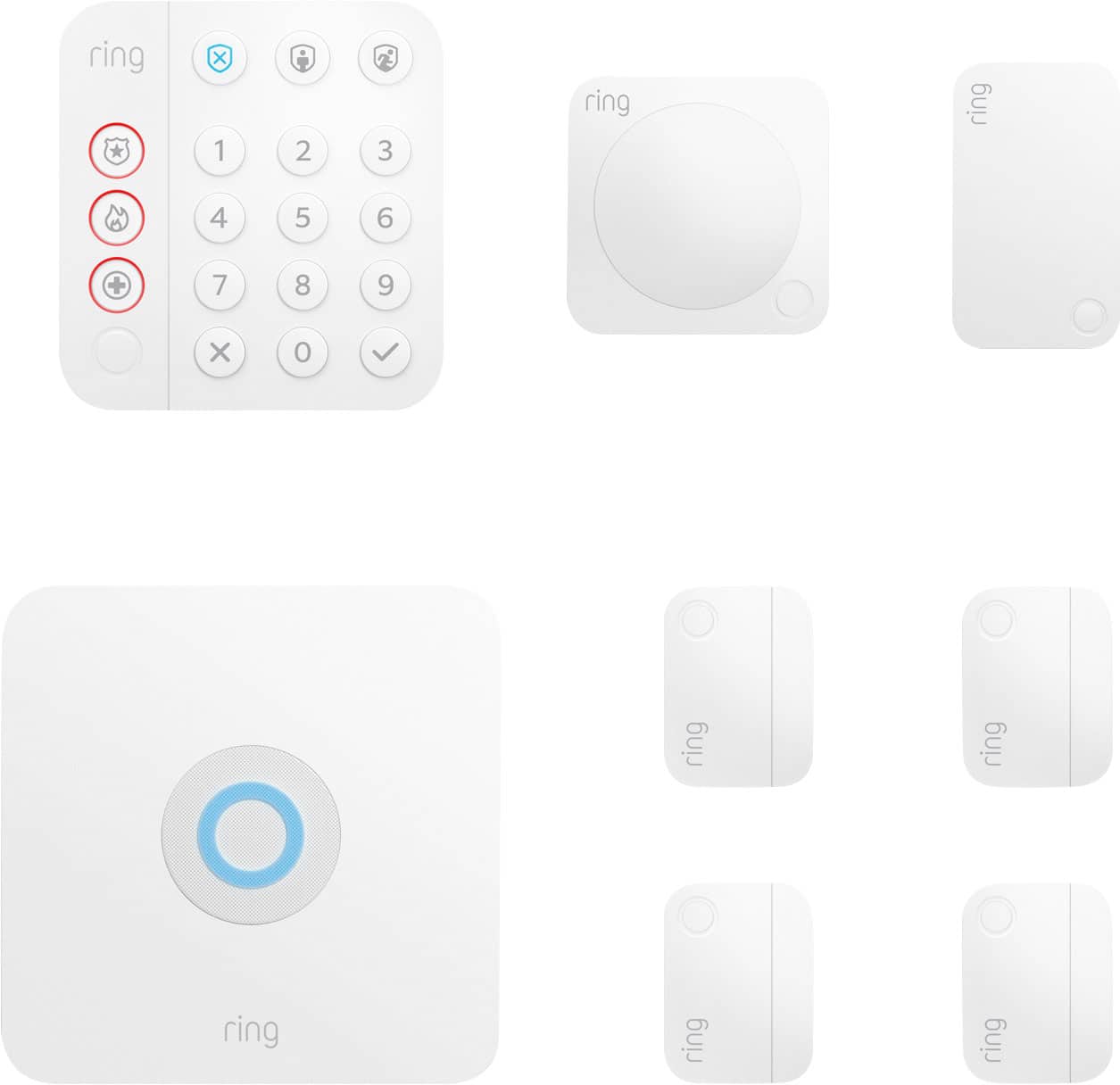 Ring - Alarm 8-Piece Security Kit - White product image