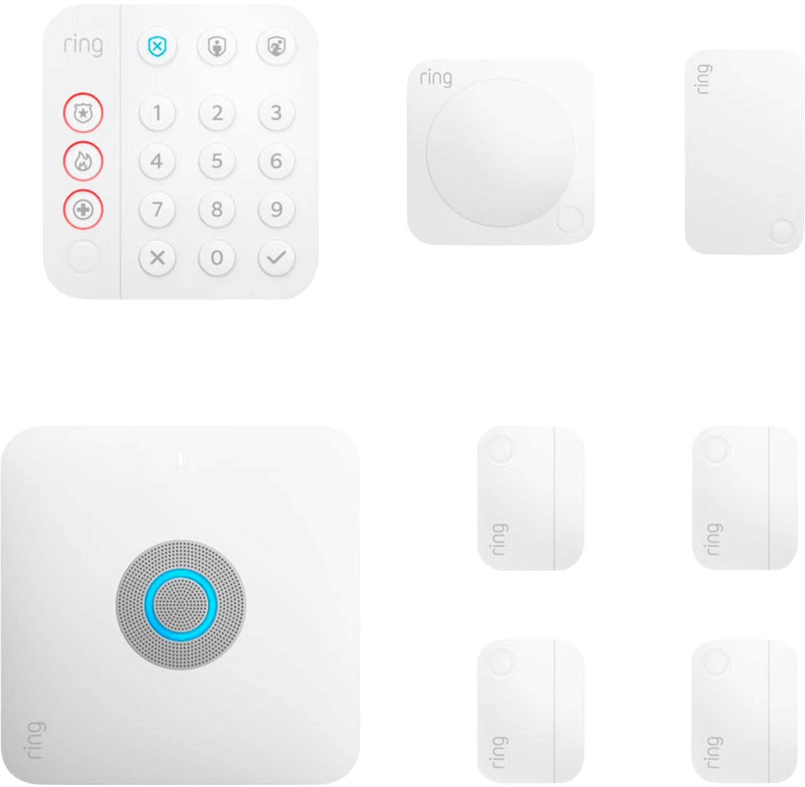 Ring - Alarm Pro Home Security Kit 8 Pieces - White product image