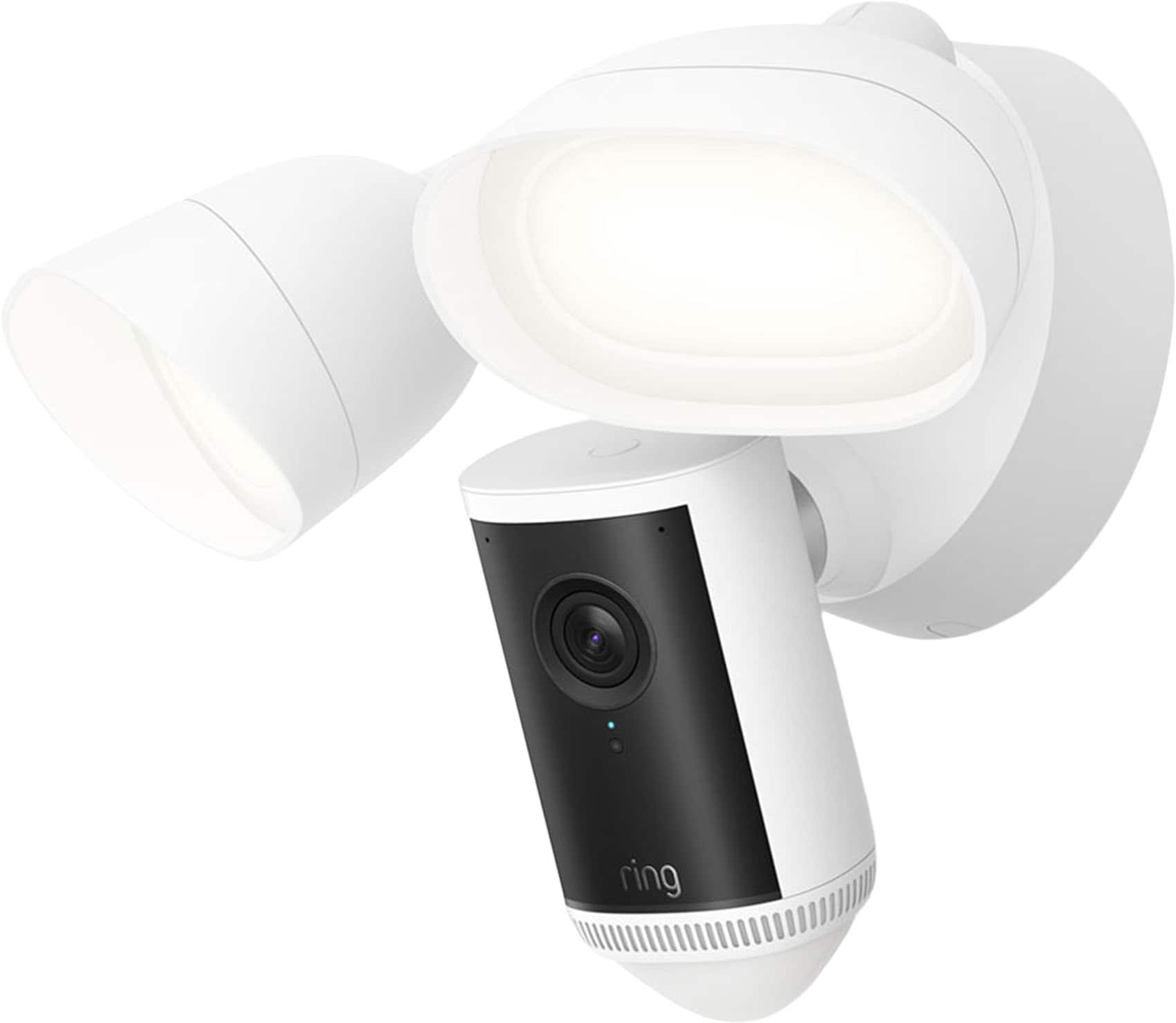Ring - Floodlight Cam Pro (2nd Gen) Retinal 4K for ultra-clear video, 10x Zoom, ultra-bright motion-activated floodlights -…