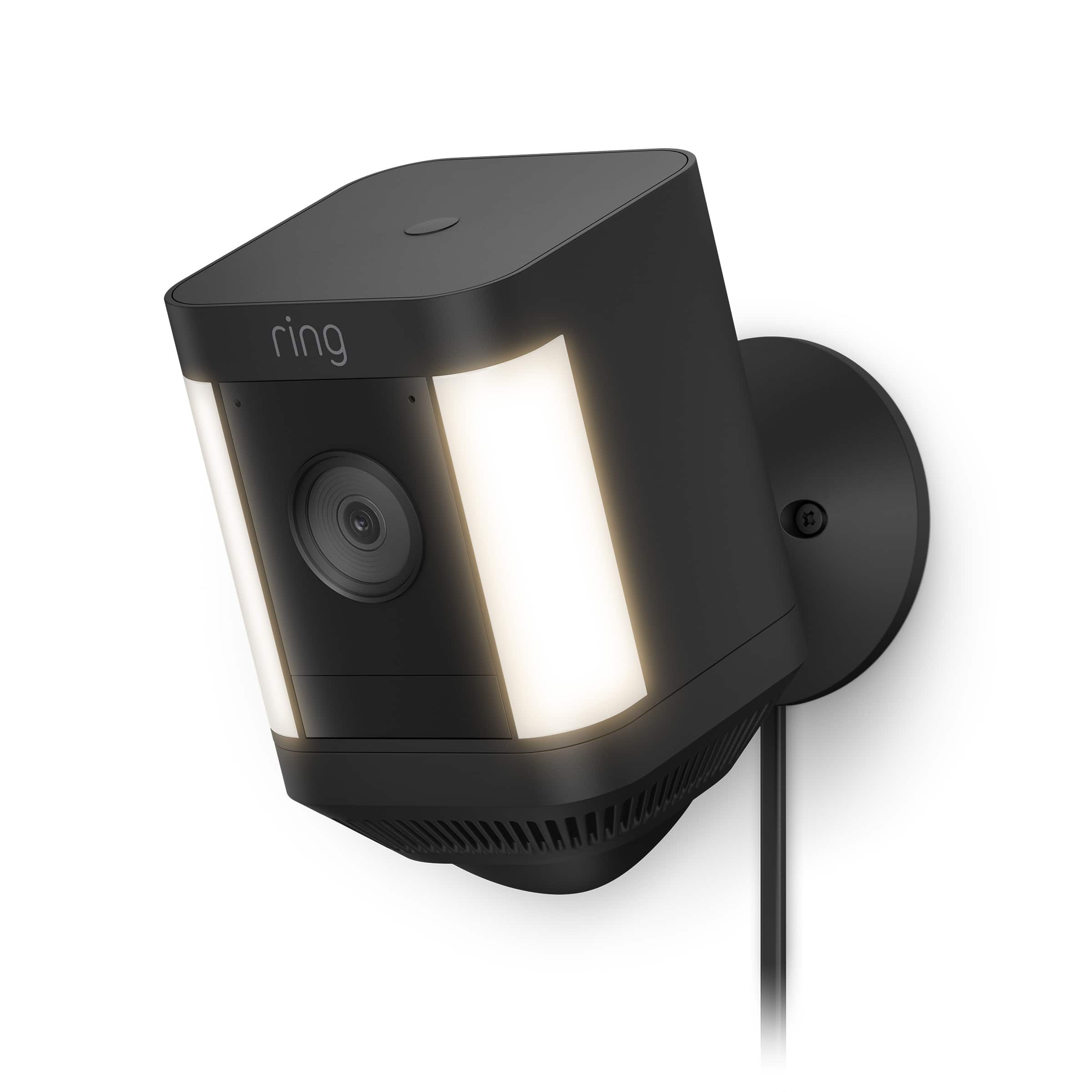 Ring - Spotlight Cam Plus Outdoor/Indoor 1080p Plug-In Surveillance Camera - Black product image