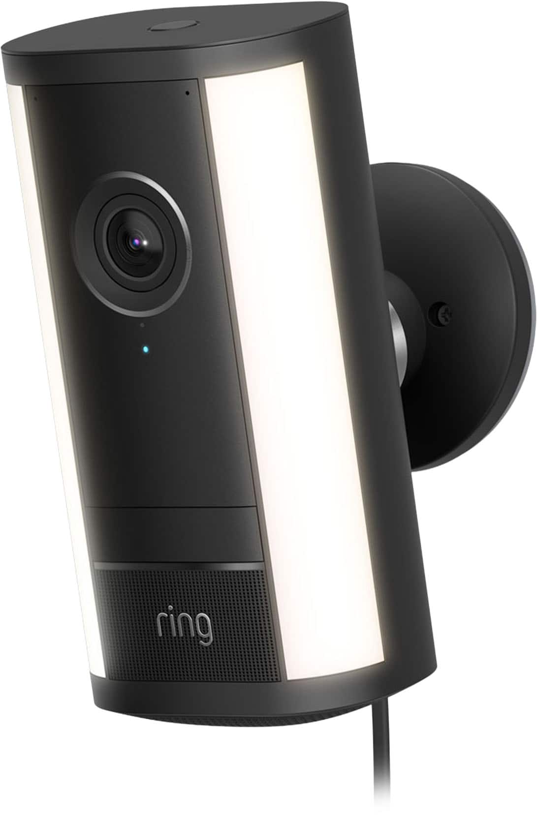 Ring - Spotlight Cam Pro (2nd Gen), Plug In, Retinal 4K for ultra-clear video, 10x Enhanced Zoom, 2 LED Spotlights - Black p…