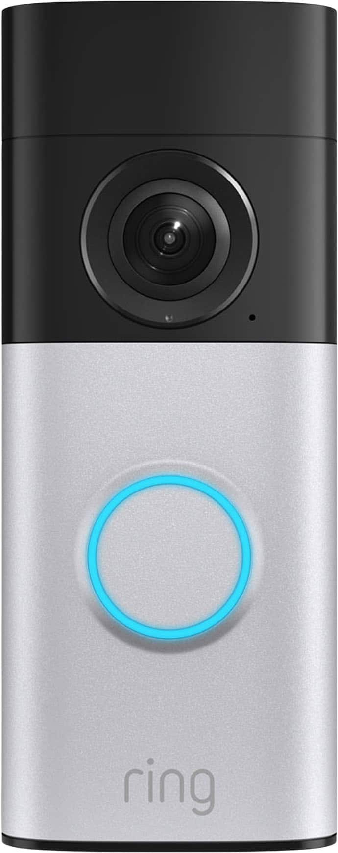 Ring - Wired Doorbell Plus (2nd Gen)Retinal 2K for crisp, true-to-life video, Motion Detection, Low-Light Sight - Silver pro…