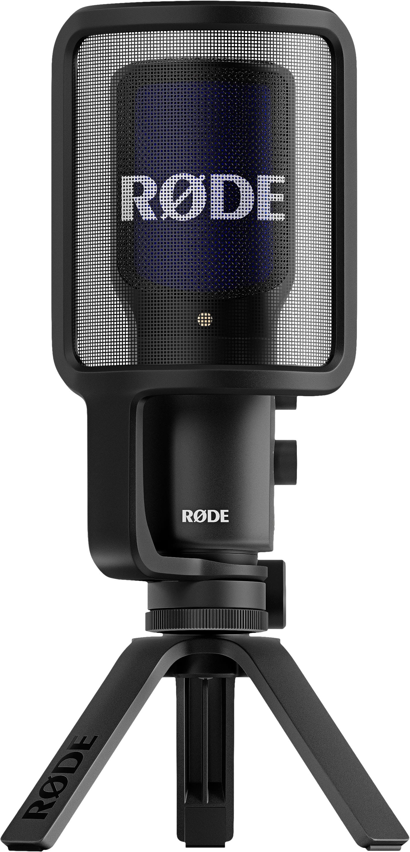 RØDE - NT-USB+ Wired Condenser Microphone with USB Type-C - Black/Blue product image