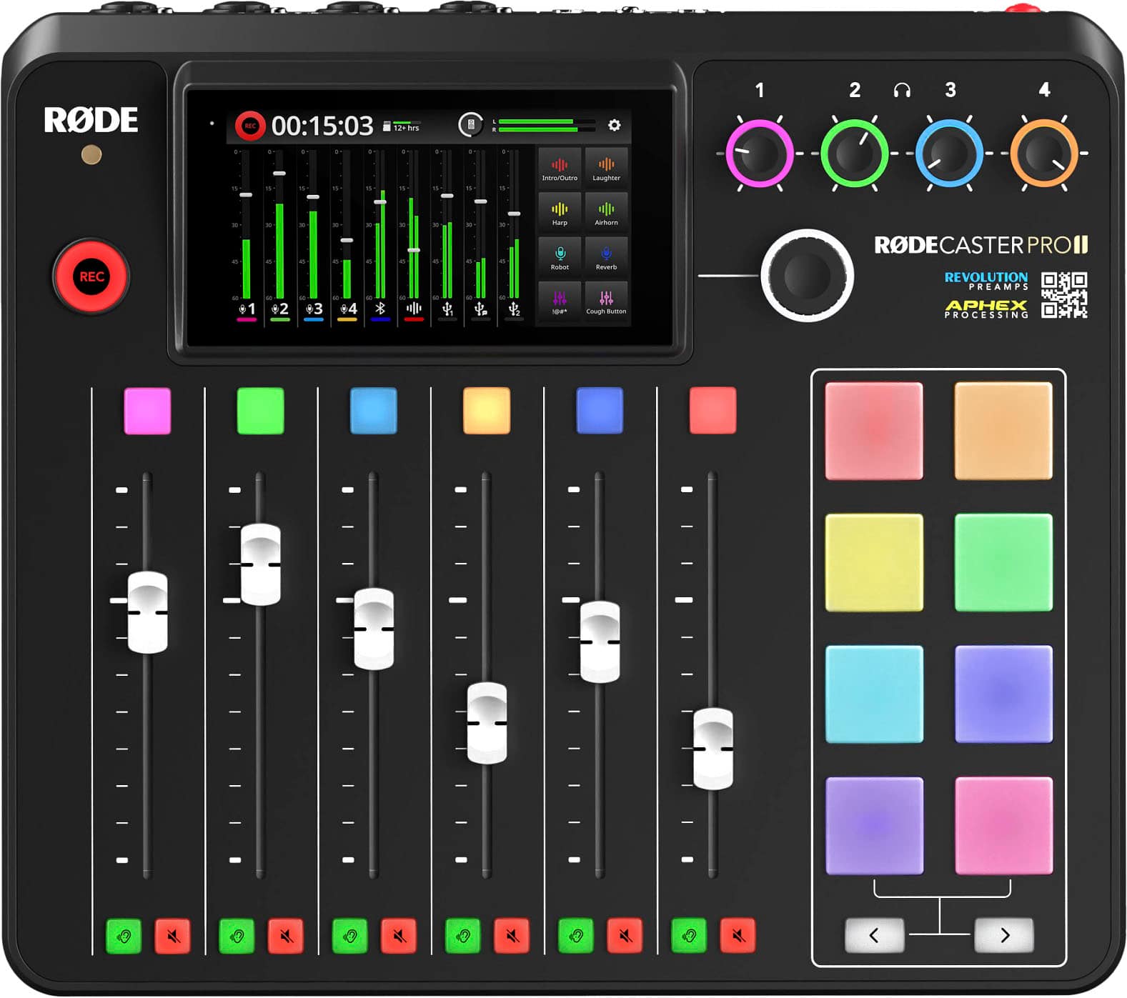 RØDE - RØDECASTER PRO II Integrated Audio Production Studio - Black product image