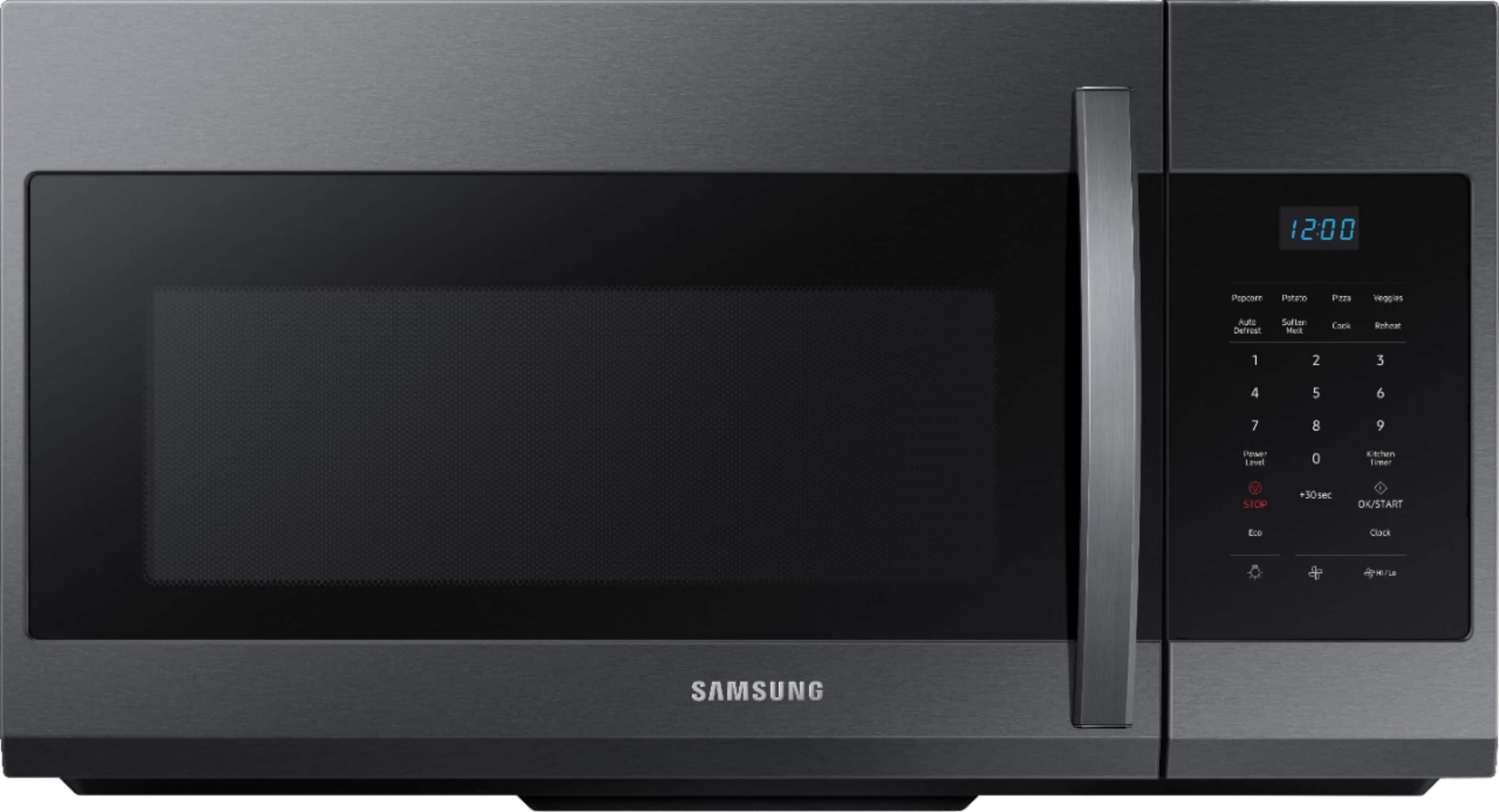 Samsung - 1.7 Cu. Ft. Over-the-Range Microwave - Black Stainless Steel product image