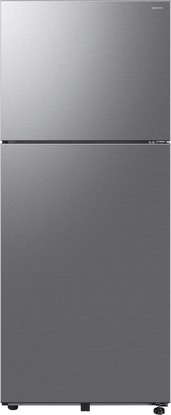 Samsung - 18 cu. ft. Garage Ready Top Freezer Refrigerator with Ice Maker - Stainless Steel product image