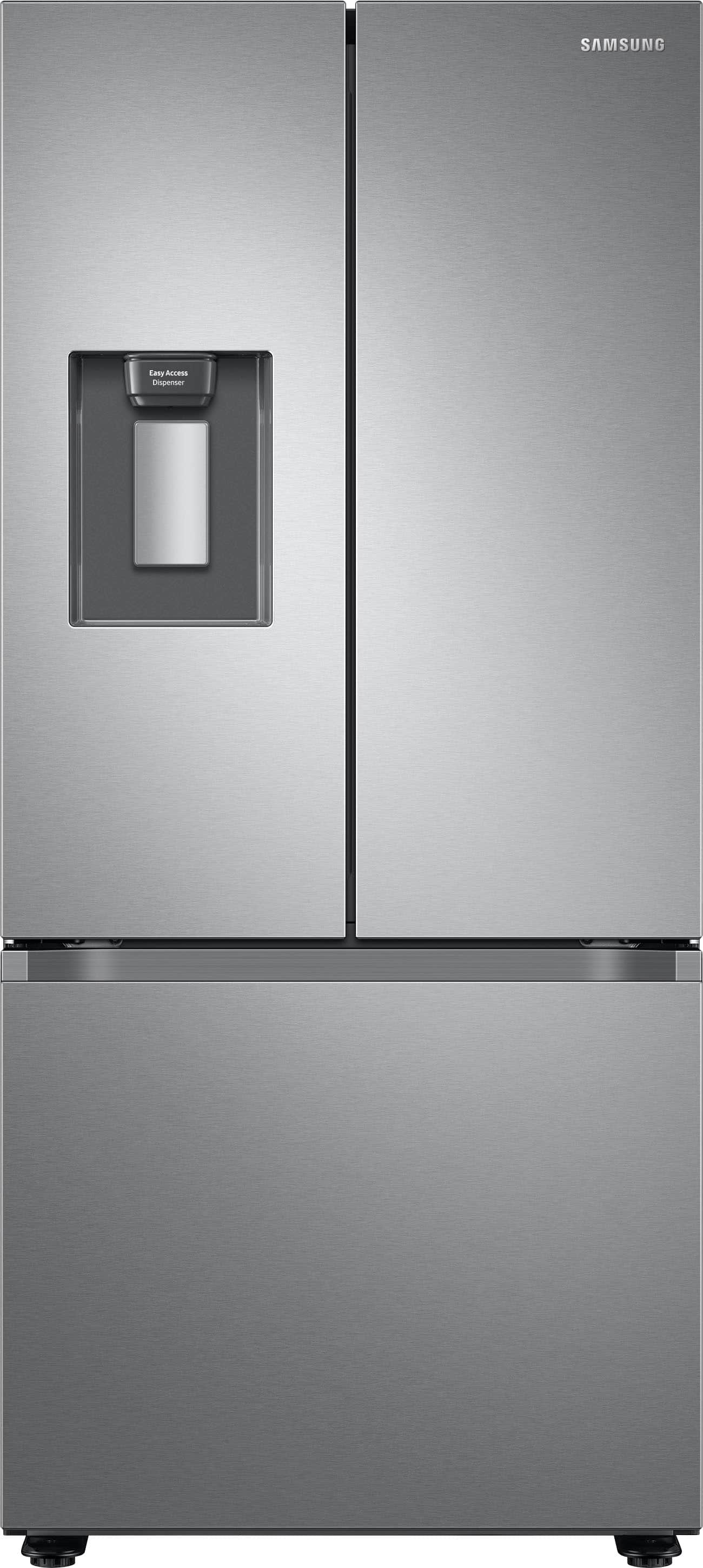 Samsung - 22 cu. ft. 3-Door French Door Smart Refrigerator with External Water Dispenser - Stainless Steel product image