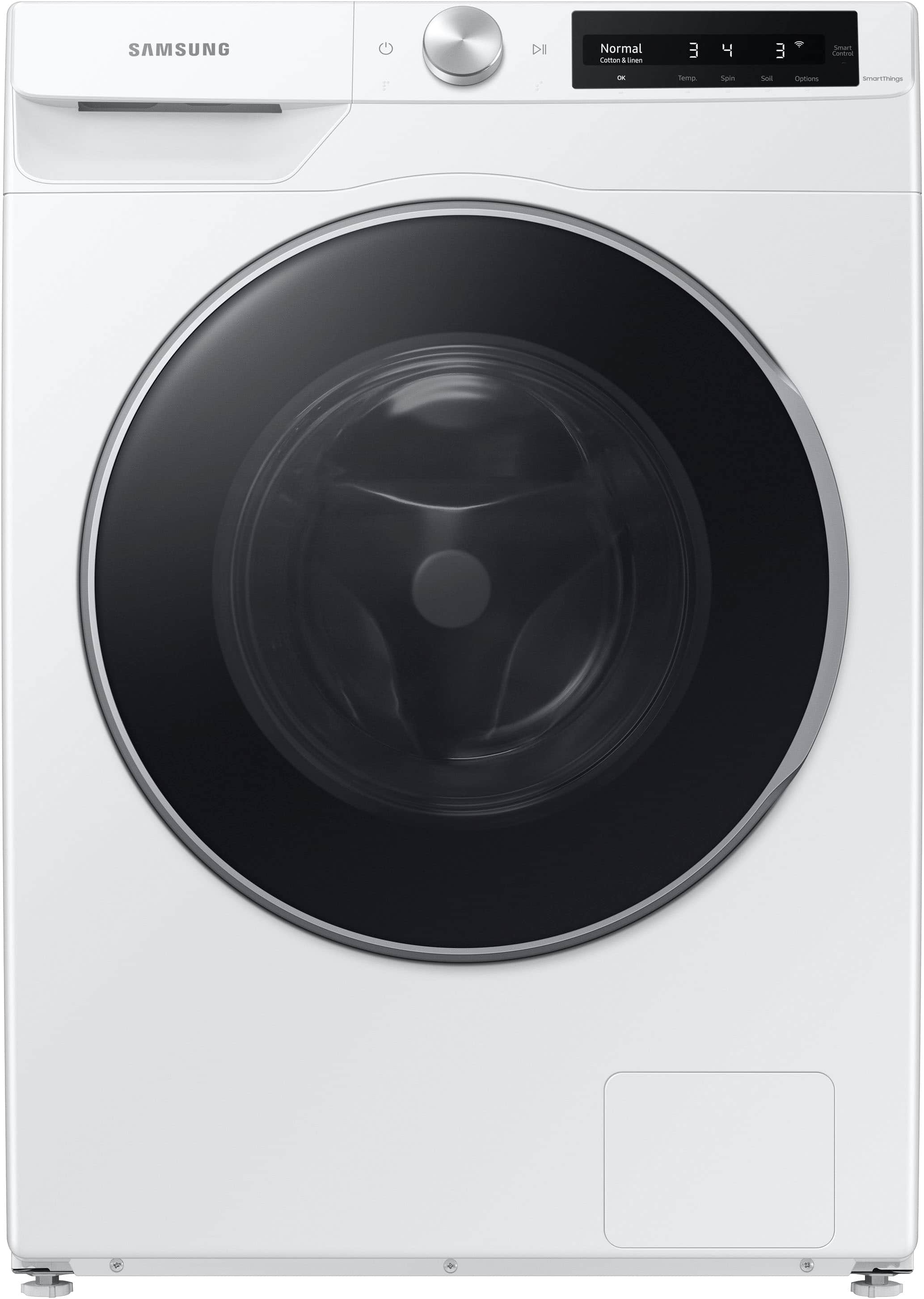 Samsung - 2.5 Cu. Ft. High-Efficiency Stackable Smart Front Load Washer with Steam and AI Smart Dial - White product image
