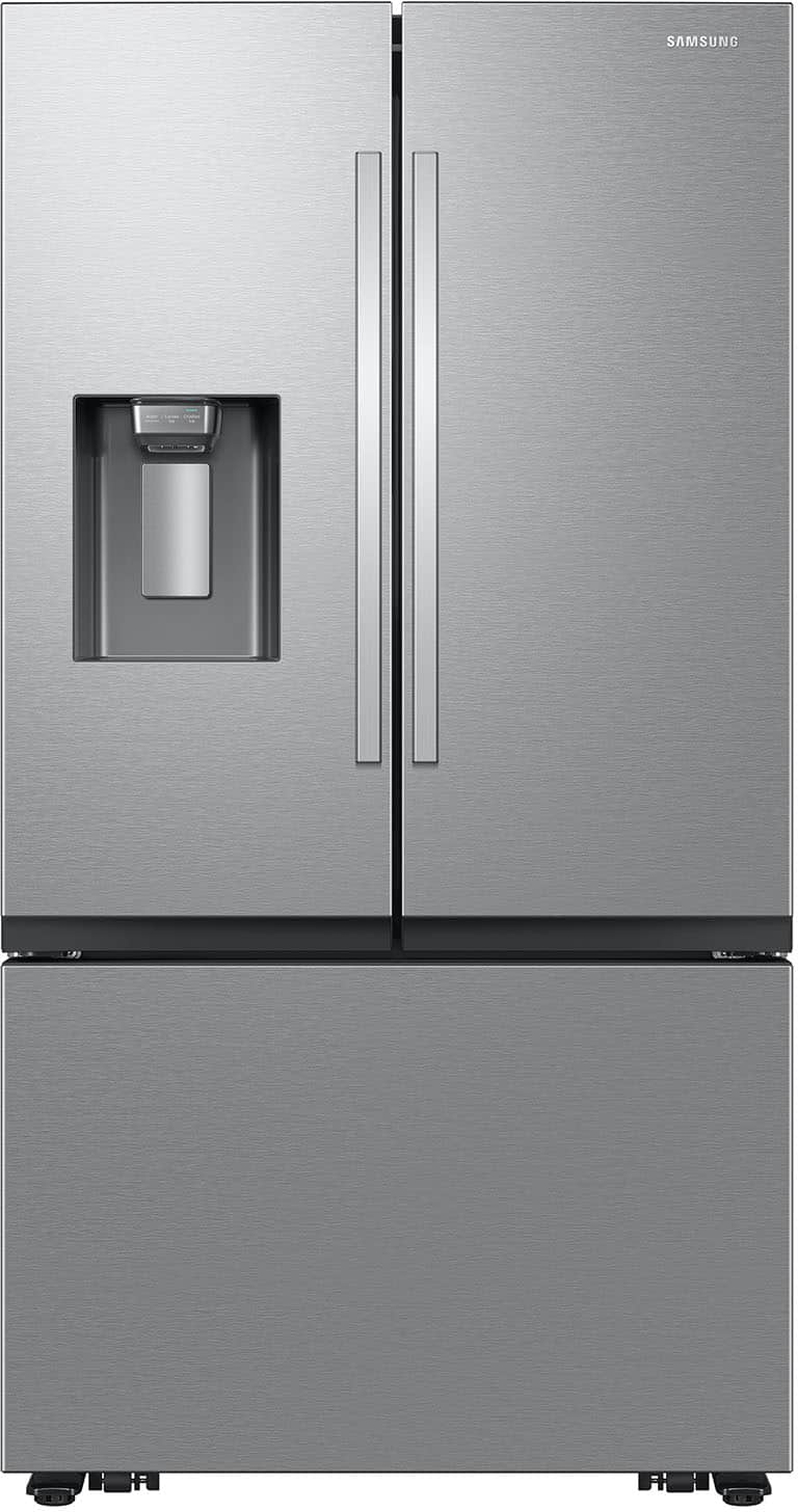 Samsung - 26 cu. ft. French Door Counter Depth Smart Refrigerator with Four Types of Ice - Stainless Steel product image