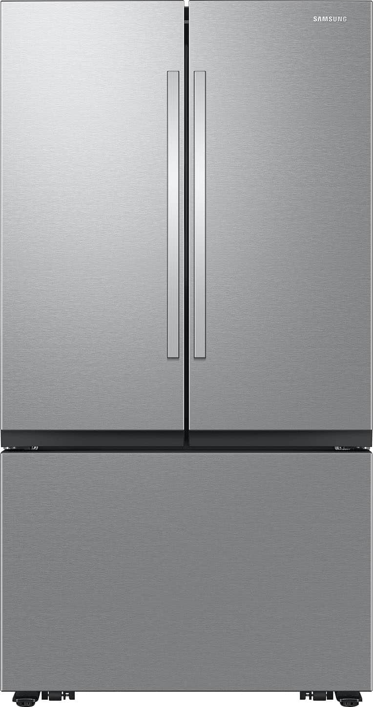 Samsung - 27 cu. ft. French Door Counter Depth Smart Refrigerator with Dual Auto Ice Maker - Stainless Steel product image