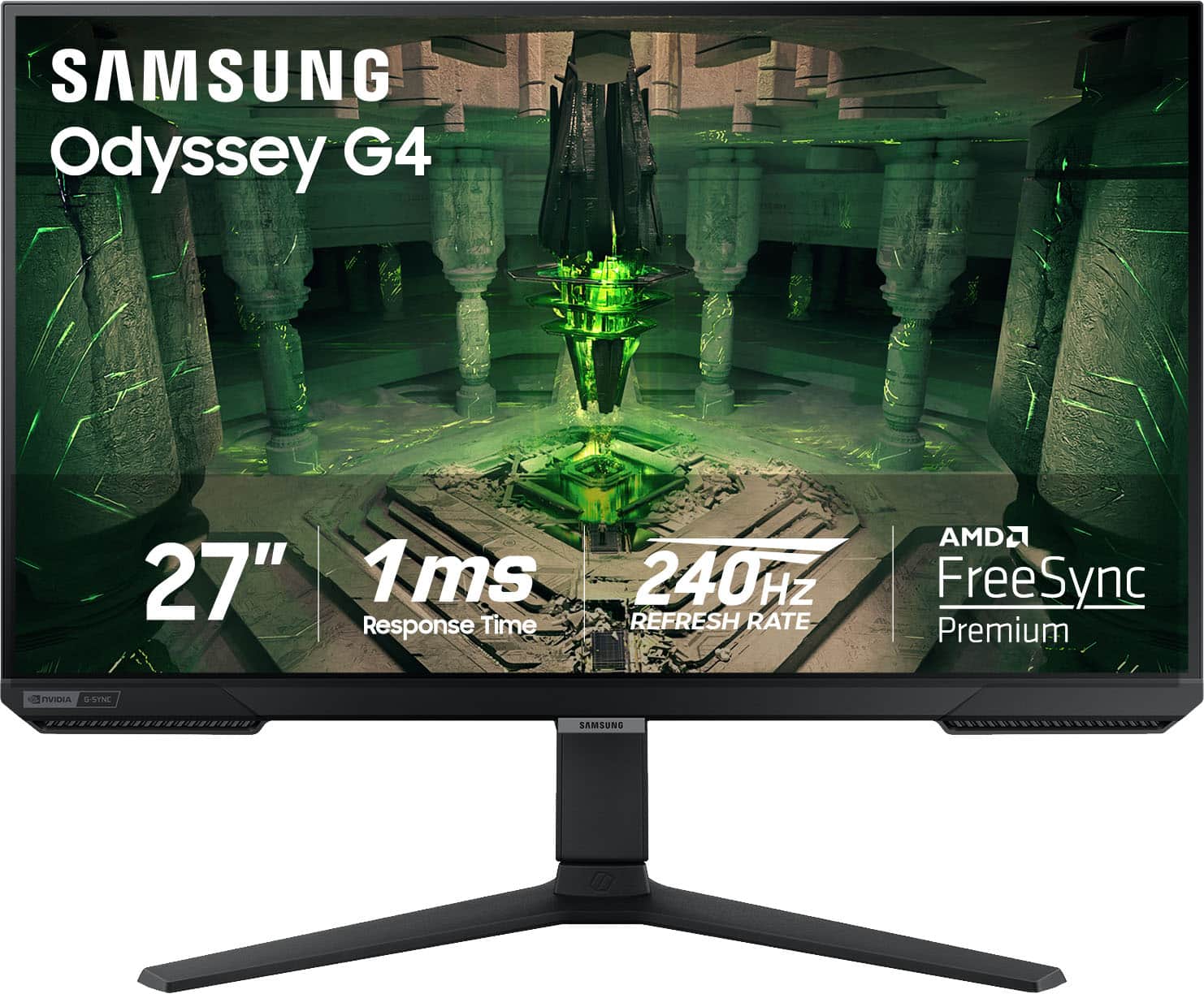 Samsung - 27” Odyssey FHD IPS 240Hz G-Sync Gaming Monitor - Black product image