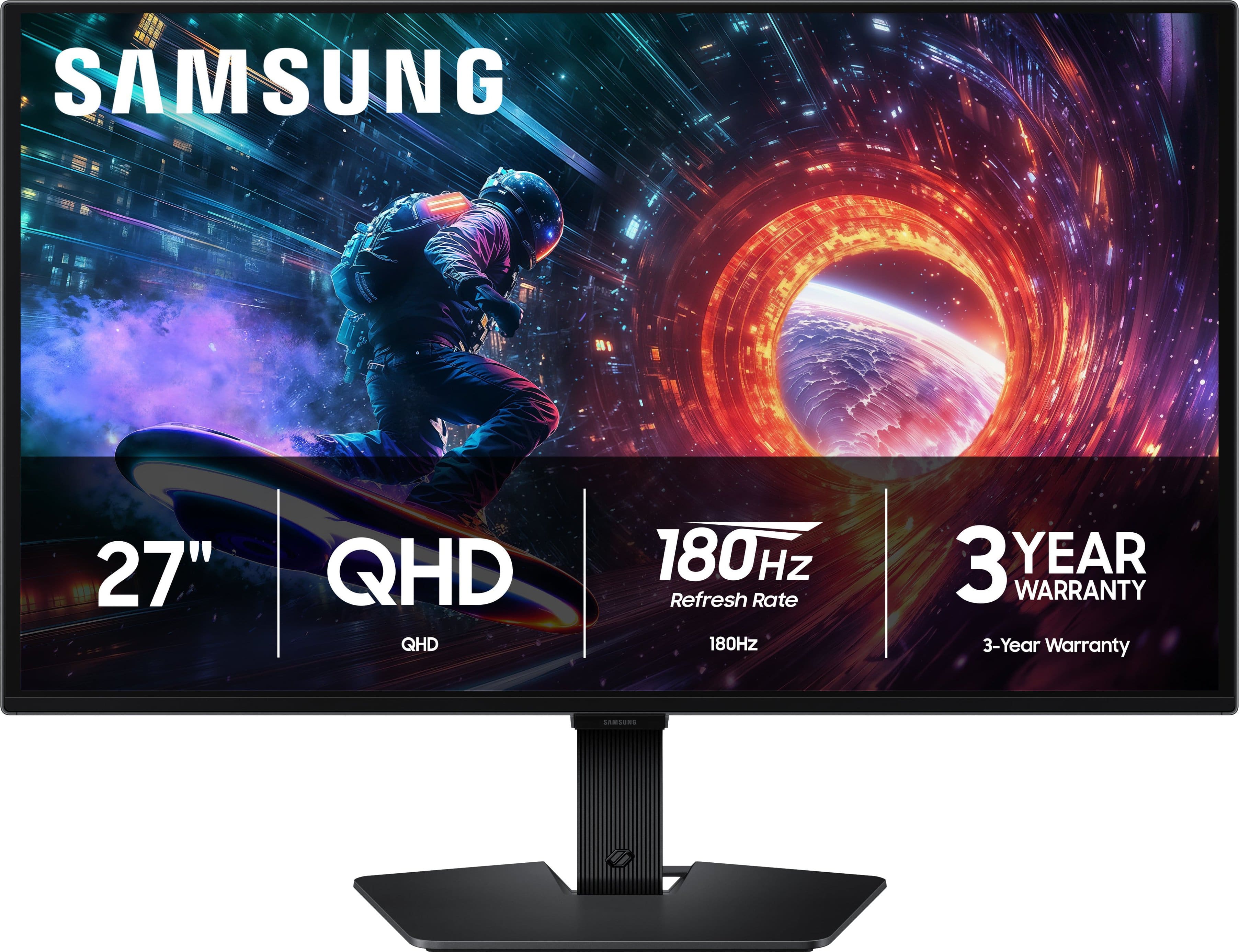 Samsung - 27" Odyssey OLED G5 (G50SF) QHD 180Hz 0.03ms G-Sync & FreeSync Compatible Glare Free Gaming Monitor - Black produc…