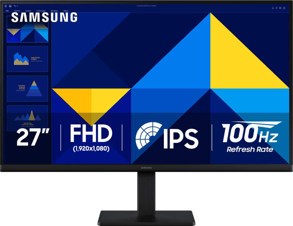Samsung - 27" S3 (S30GD) IPS LED FHD 100Hz Monitor (HDMI, D-sub) - Black product image